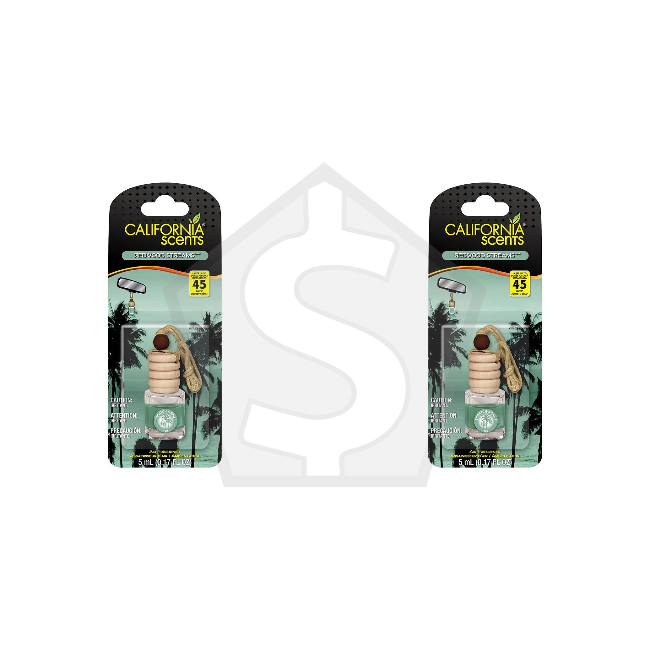 CALIFORNIA SCENTS Hanging Vial Air Freshener (5ml) - Pack of 2