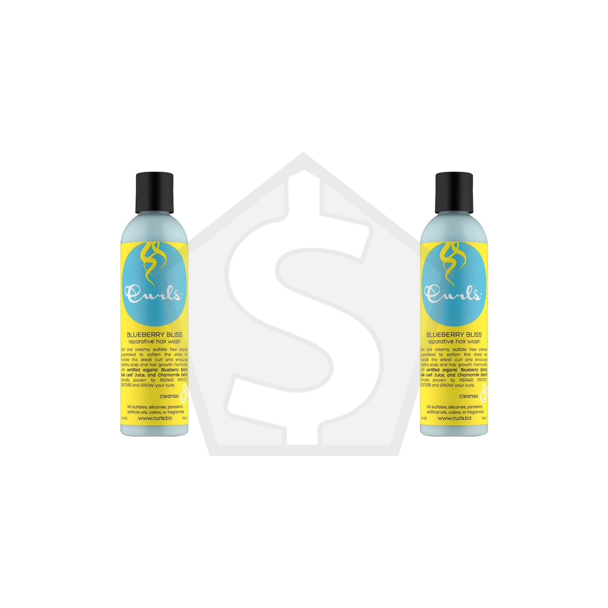 Bundle of 2 - CURLS Blueberry Bliss Reparative Hair Wash (8oz)