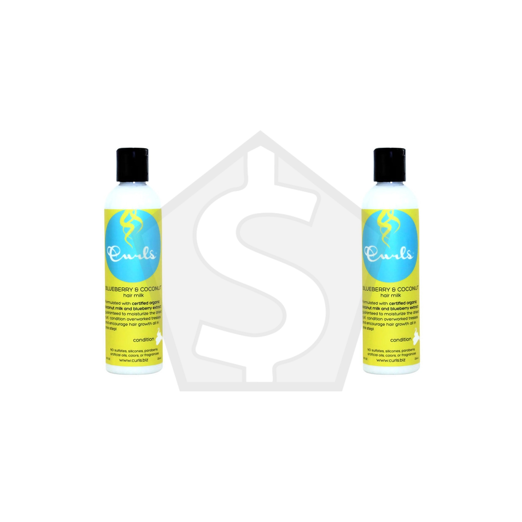 CURLS Blueberry & Coconut Hair Milk (8oz) - Pack of 2