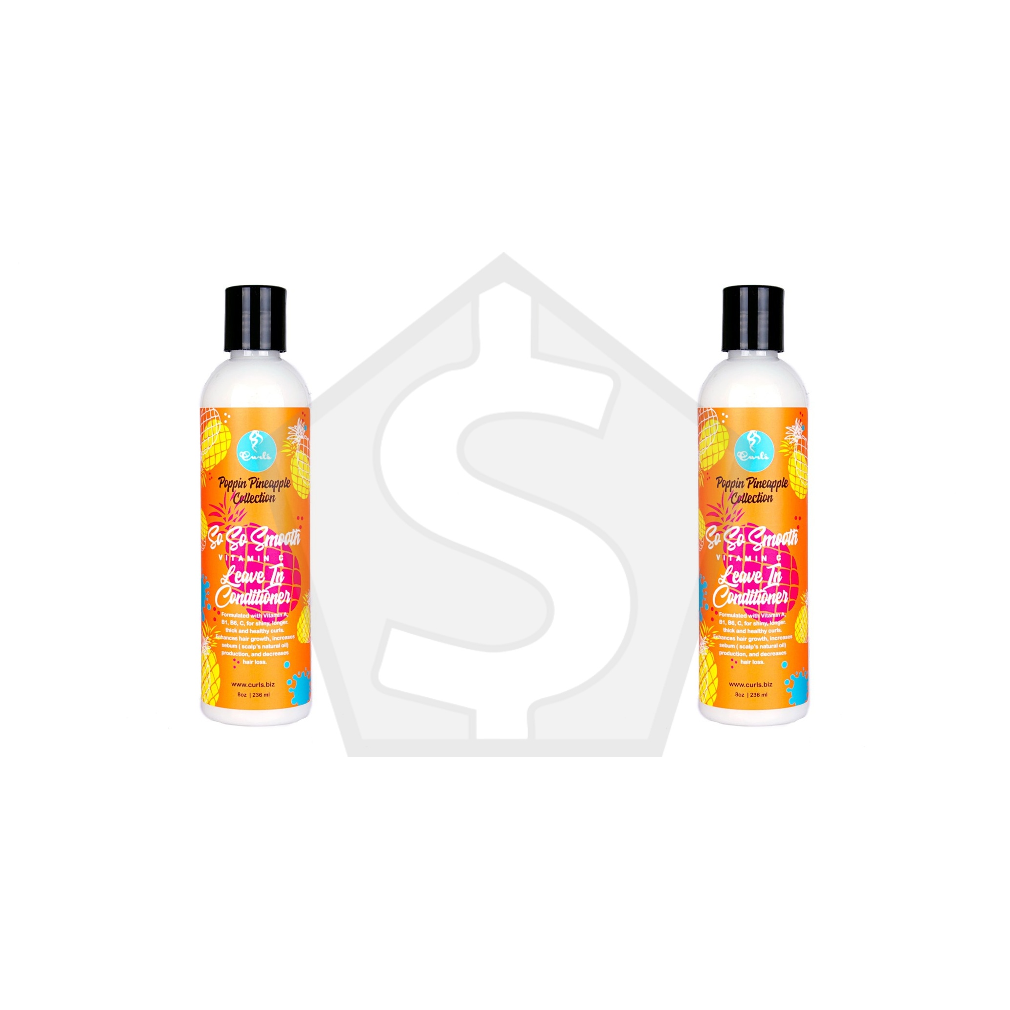 CURLS So So Smooth Vitamin C Leave In Conditioner (8oz) - Pack of 2