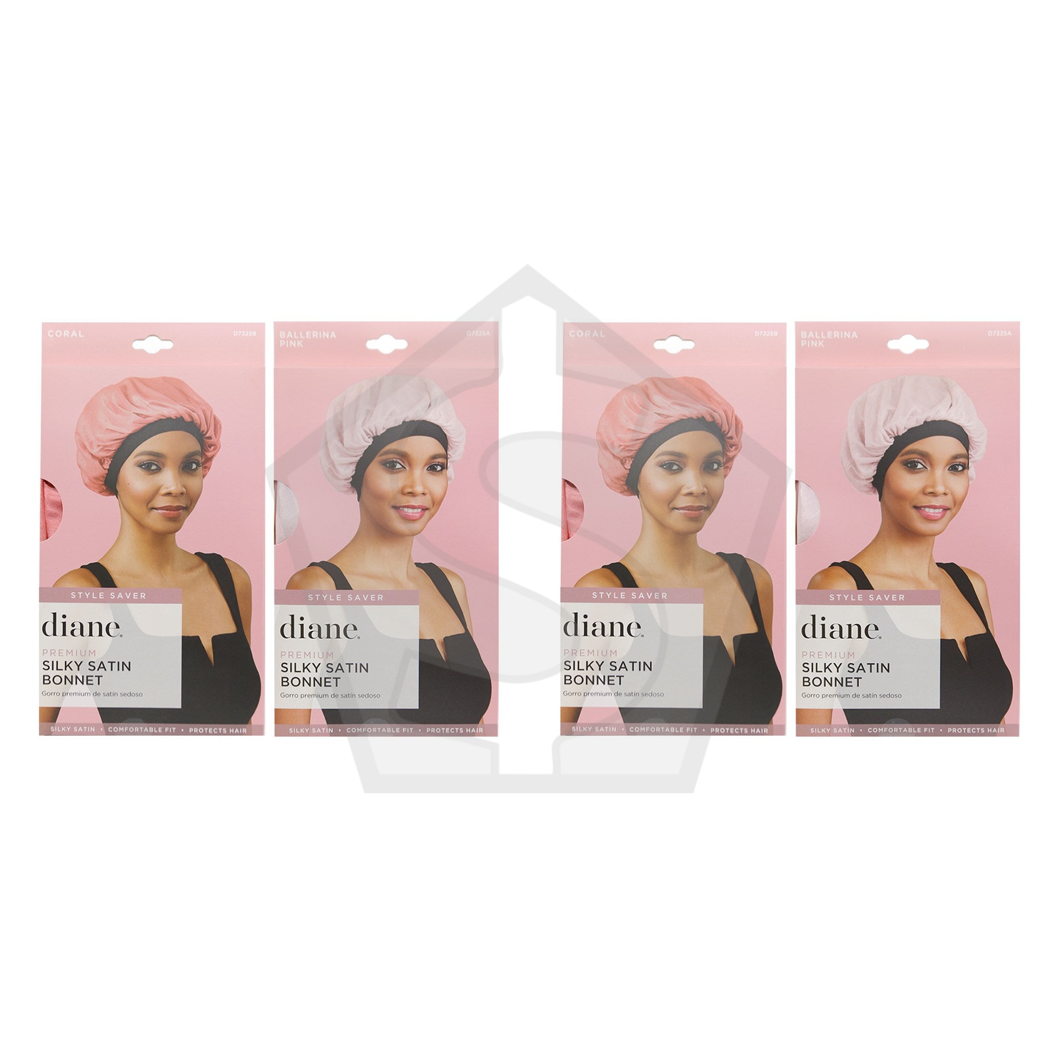 Bundle of 2 - DIANE Premium Silky Satin Bonnet - Assorted