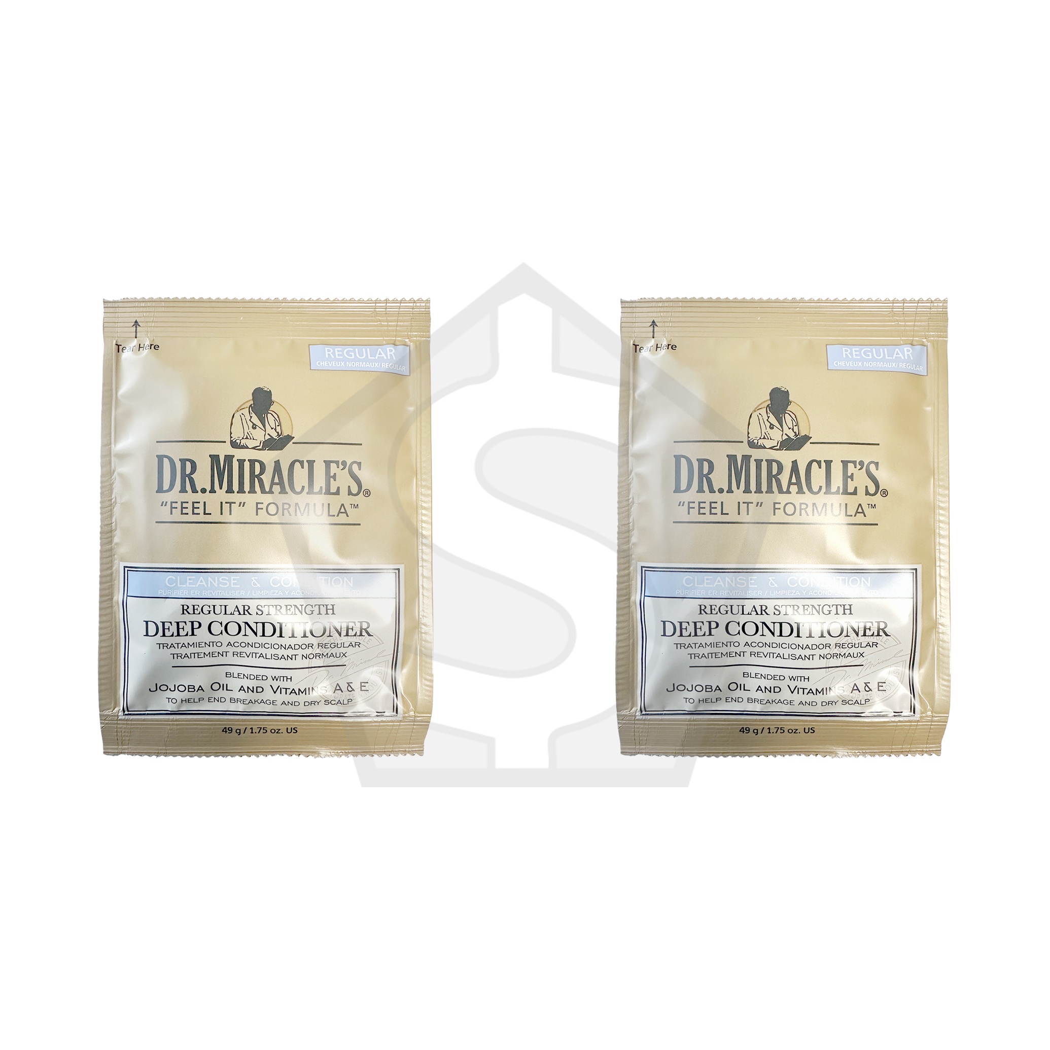 Bundle of 2 - DR MIRACLES Deep Conditioning Treatment Packet - Regular