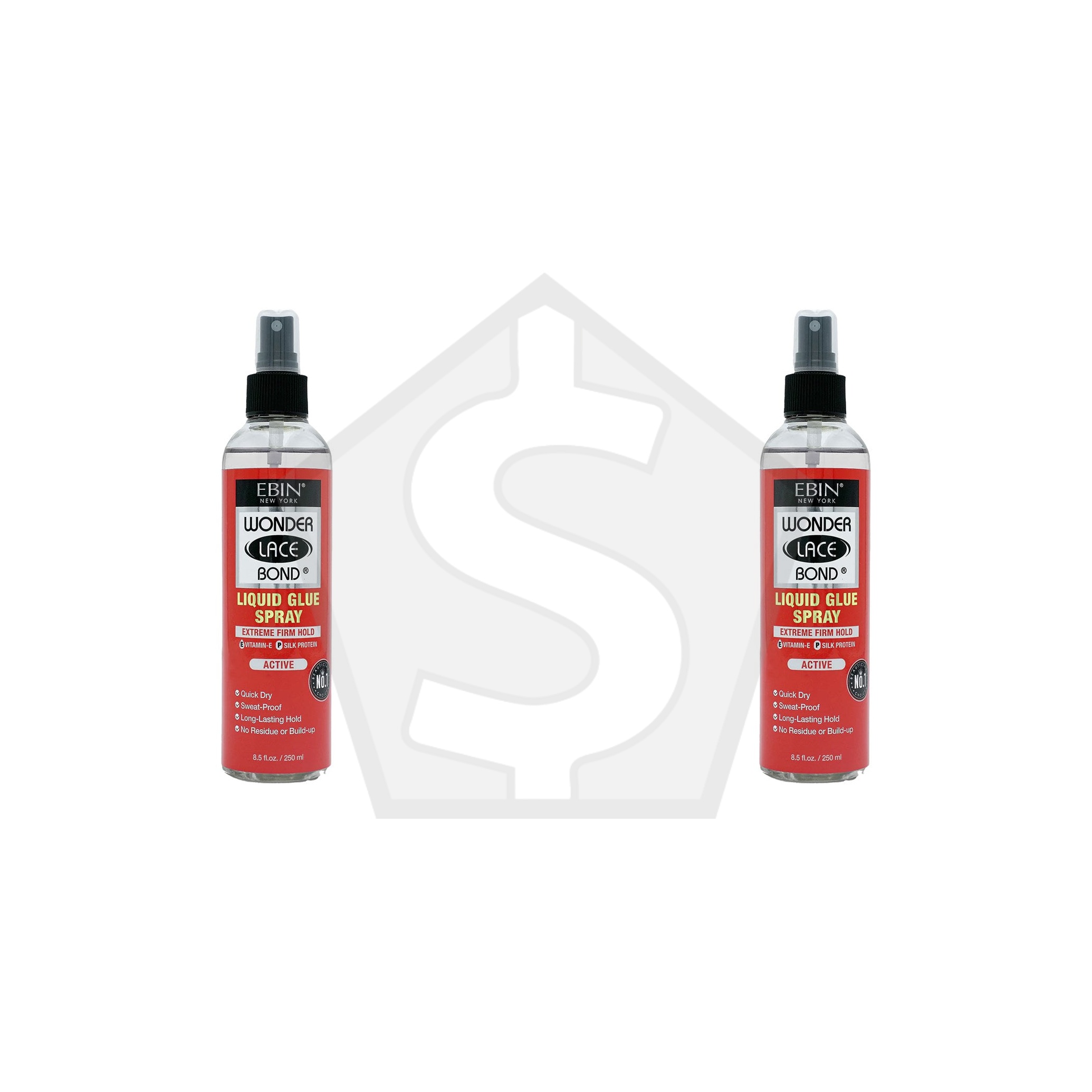 EBIN Wonder Lace Bond Liquid Glue Spray (8.5oz) - Active - Pack of 2