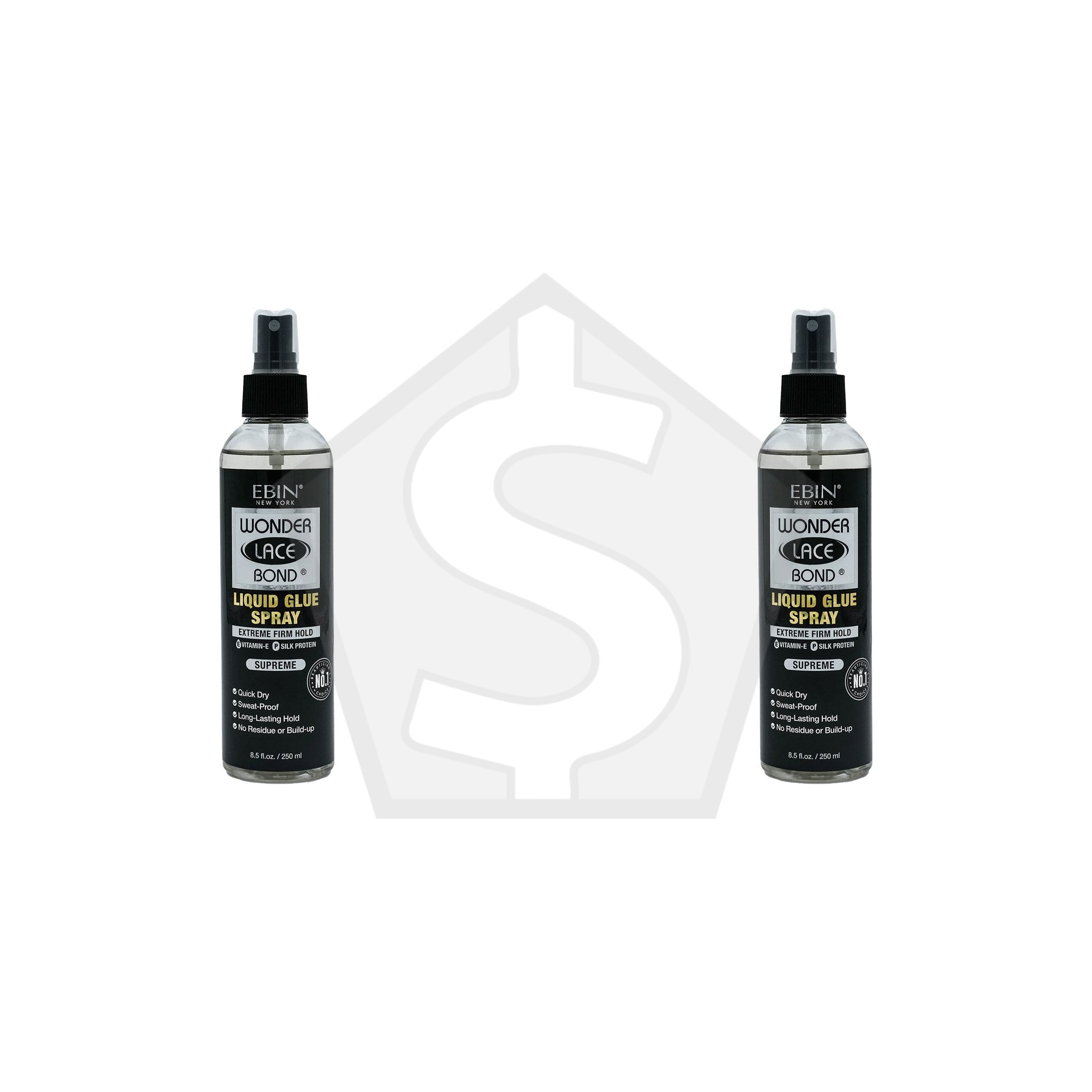 EBIN Wonder Lace Bond Liquid Glue Spray (8.5oz) - Supreme - Pack of 2