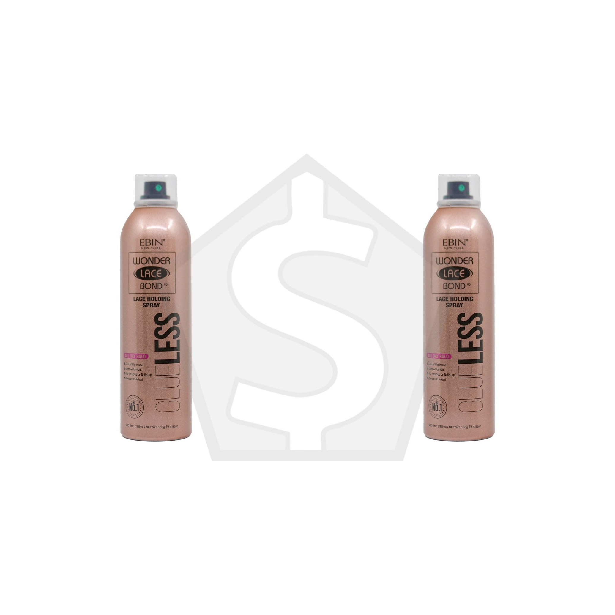 EBIN Wonder Lace Bond Glueless Lace Holding Spray (6.8oz) - Pack of 2