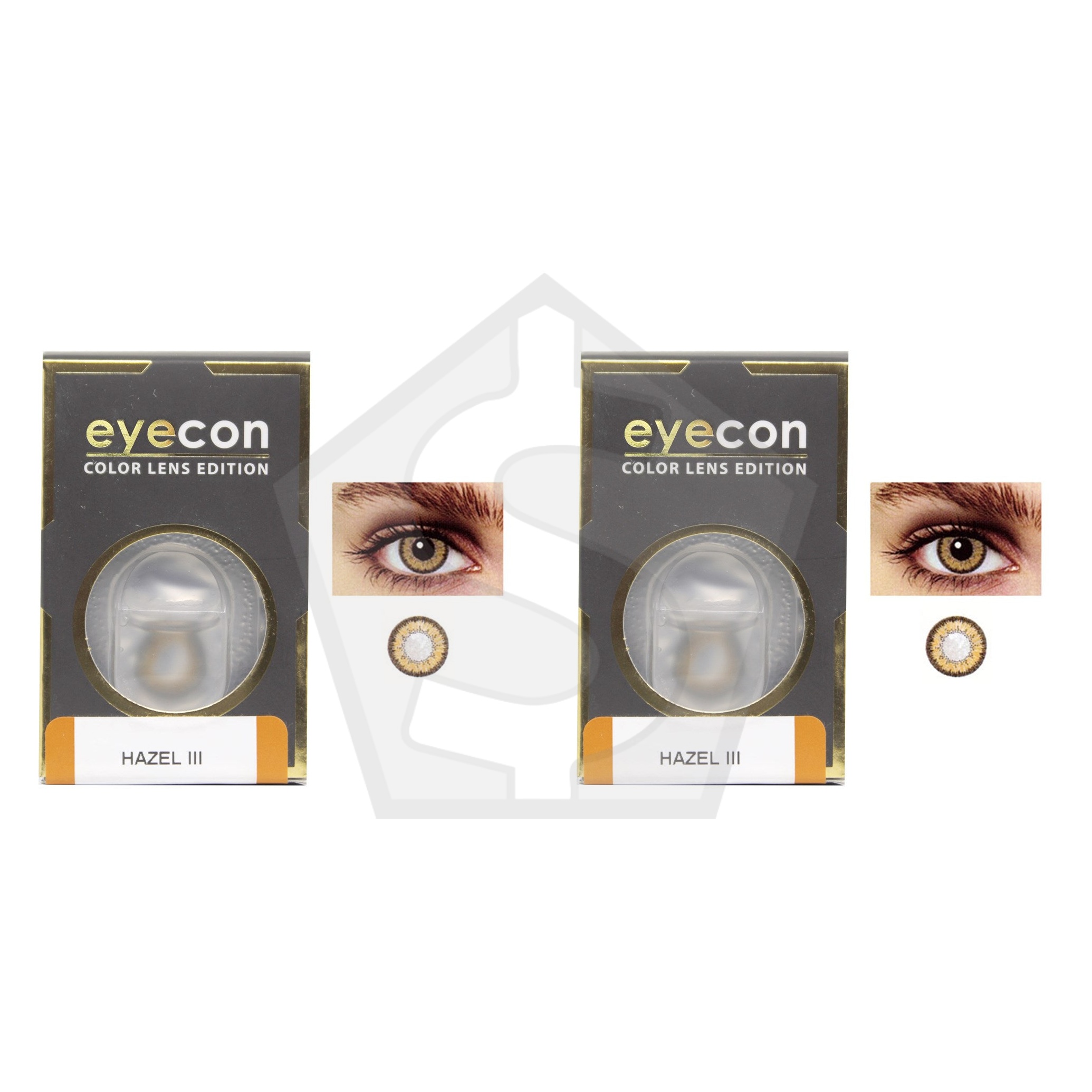 EYECON Color Lenses - (3Tone) - Hazel3 #CL310 - Pack of 2