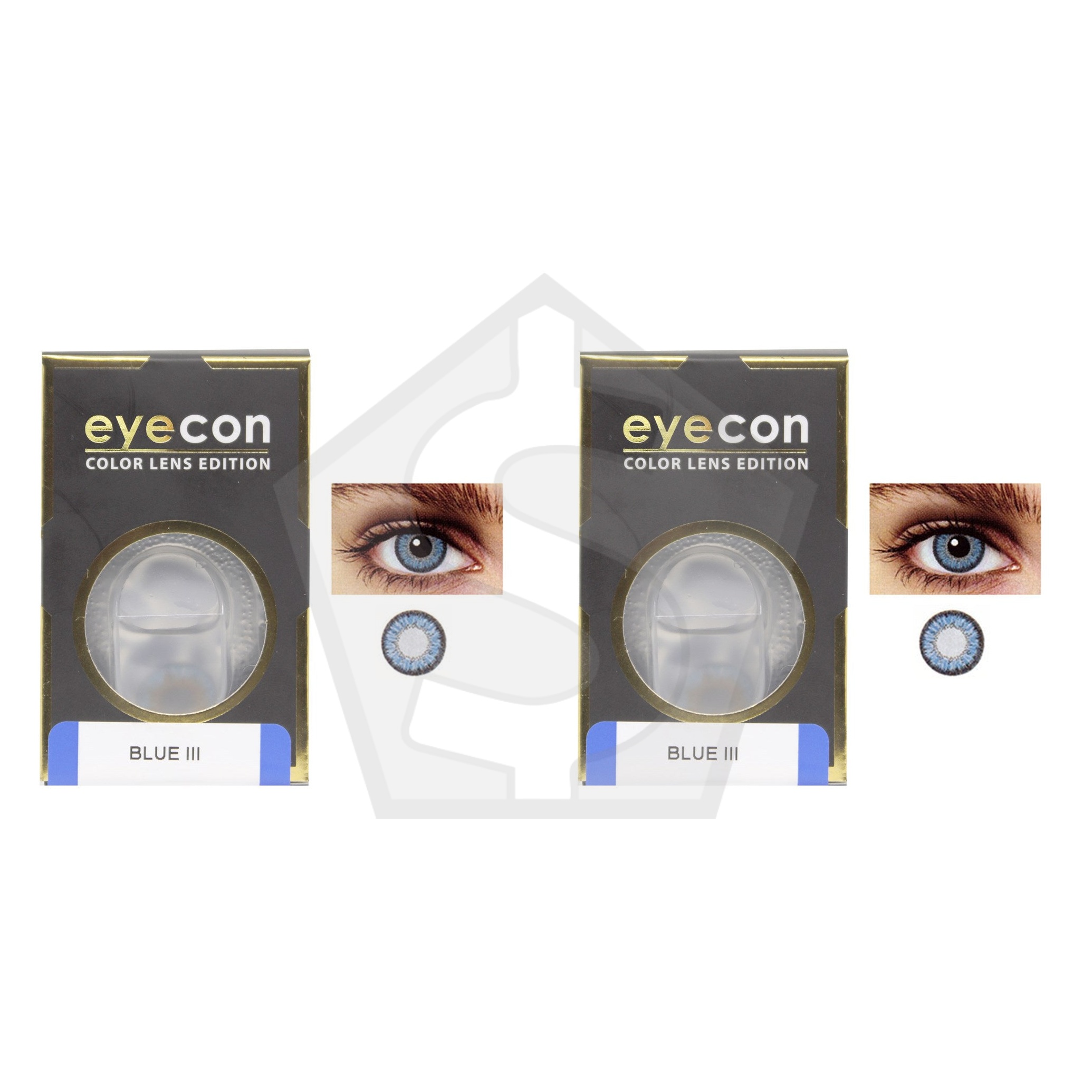 EYECON Color Lenses - (3Tone) - Blue3 #CL303 - Pack of 2