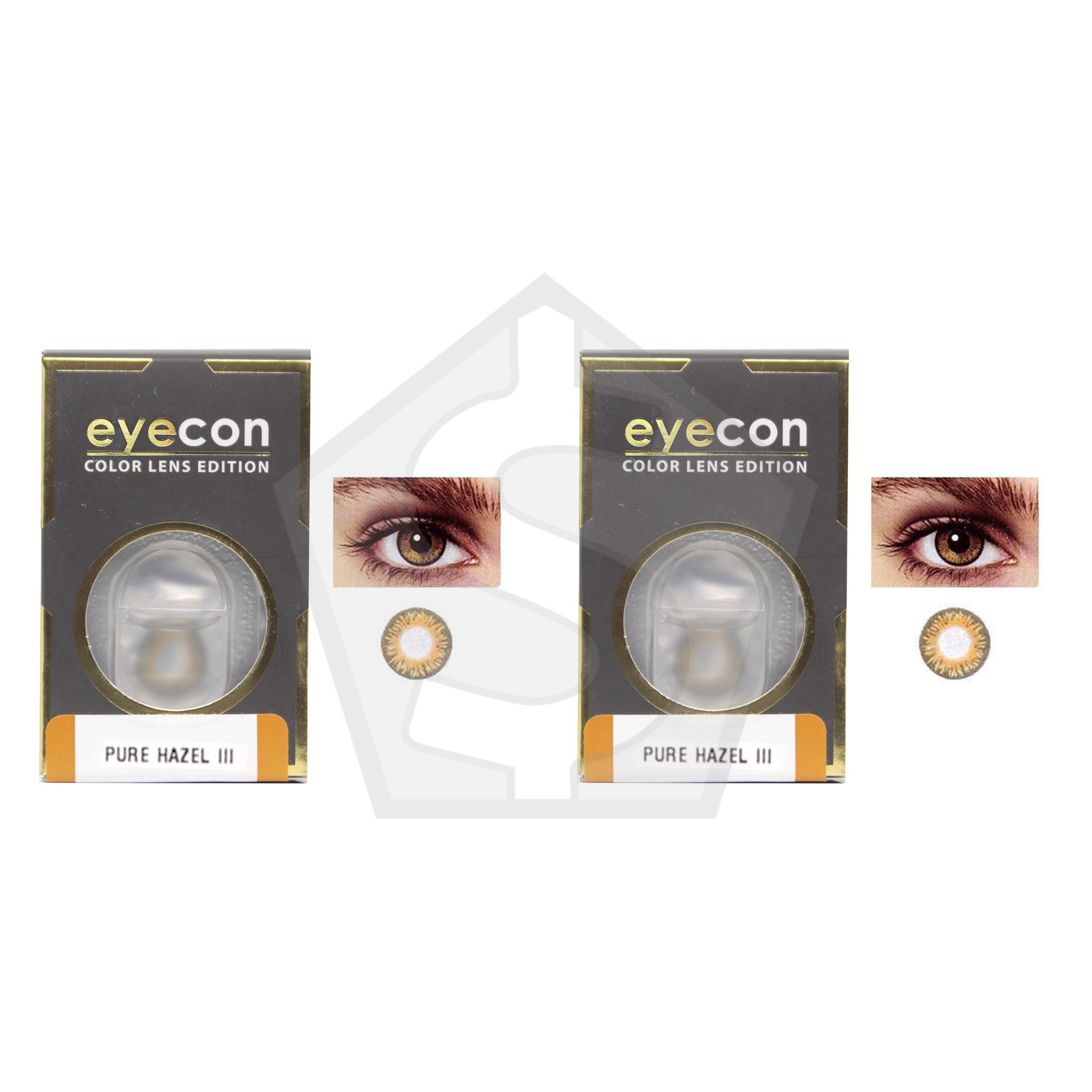EYECON Color Lenses - (3Tone) - Pure Hazel3 #CL311 - Pack of 2
