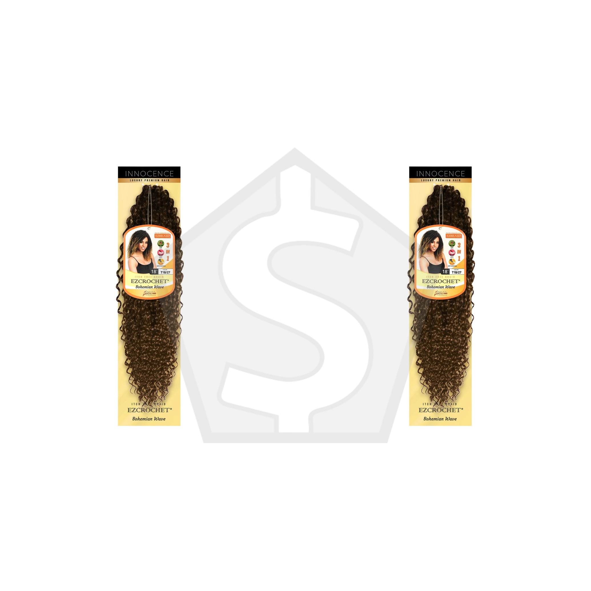 Bundle of 2 - EZBRAID Ezcrochet Bohemian Wave (18inch) - T1B/27