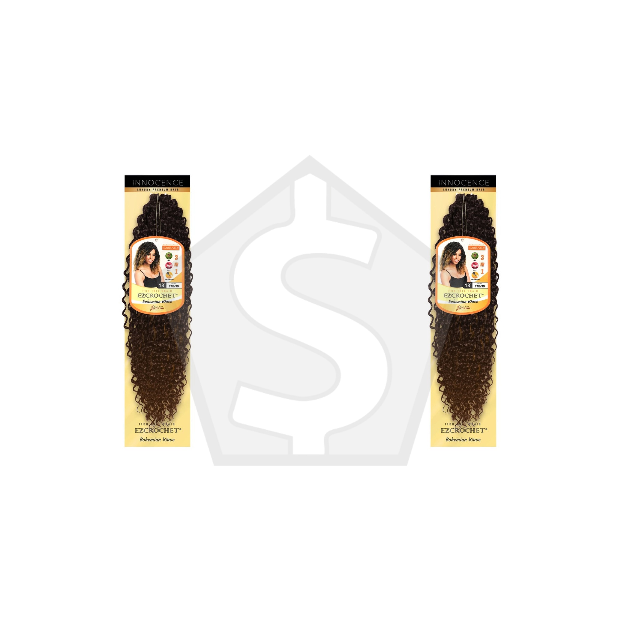 Bundle of 2 - EZBRAID Ezcrochet Bohemian Wave (18inch) - T1B/30