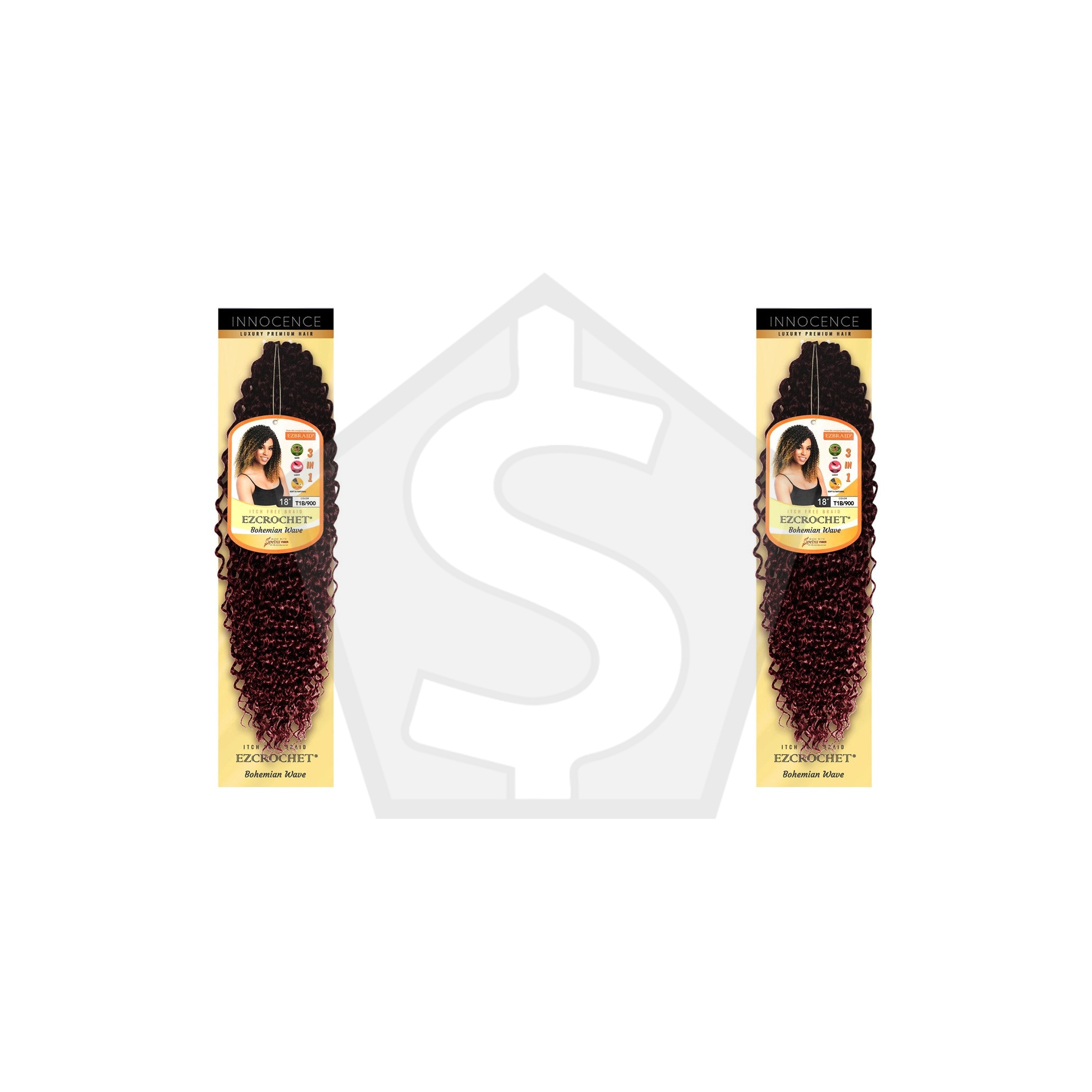 Bundle of 2 - EZBRAID Ezcrochet Bohemian Wave (18inch) - T1B/900