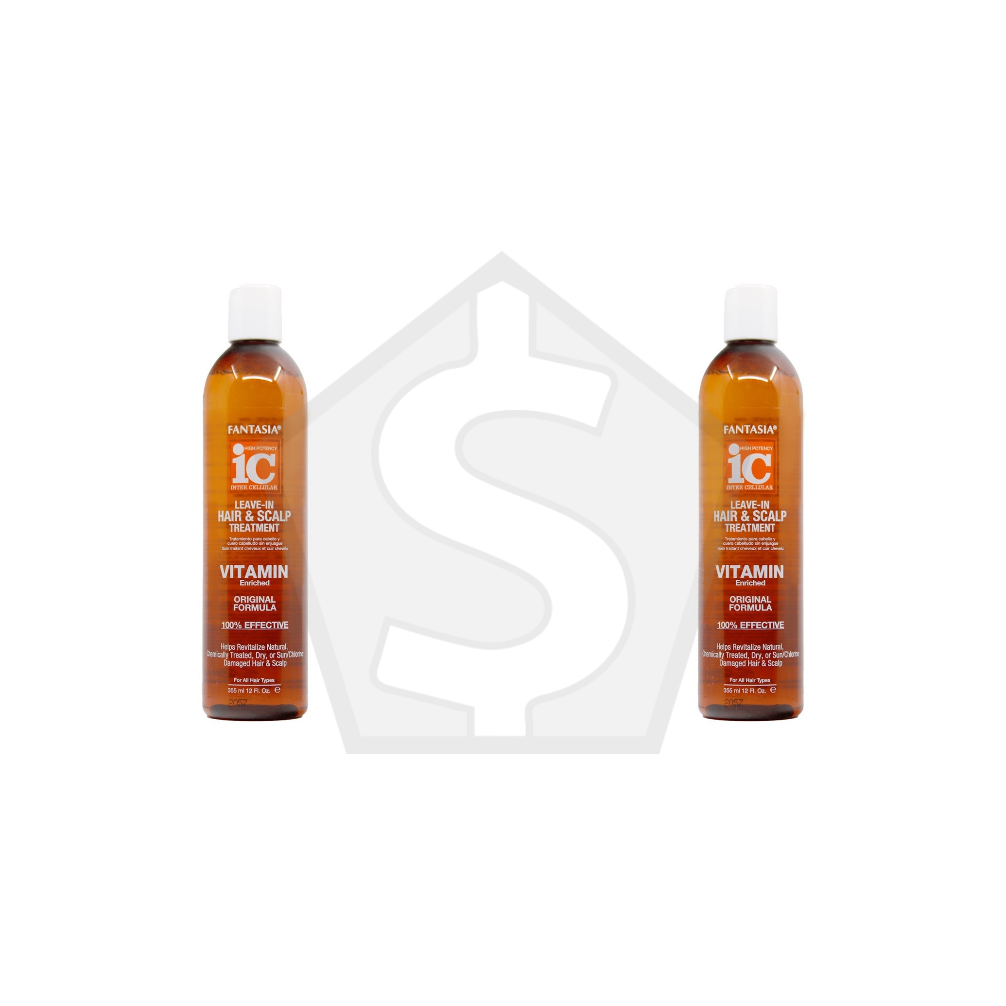 FANTASIA IC Leave-In Hair & Scalp Treatment - 12oz (Bonus size of 10oz) - Pack of 2