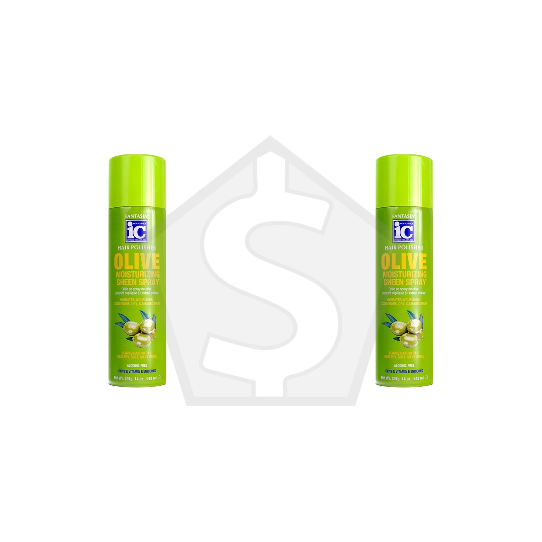 FANTASIA IC Olive Moisturizing Sheen Spray (14oz) - Pack of 2