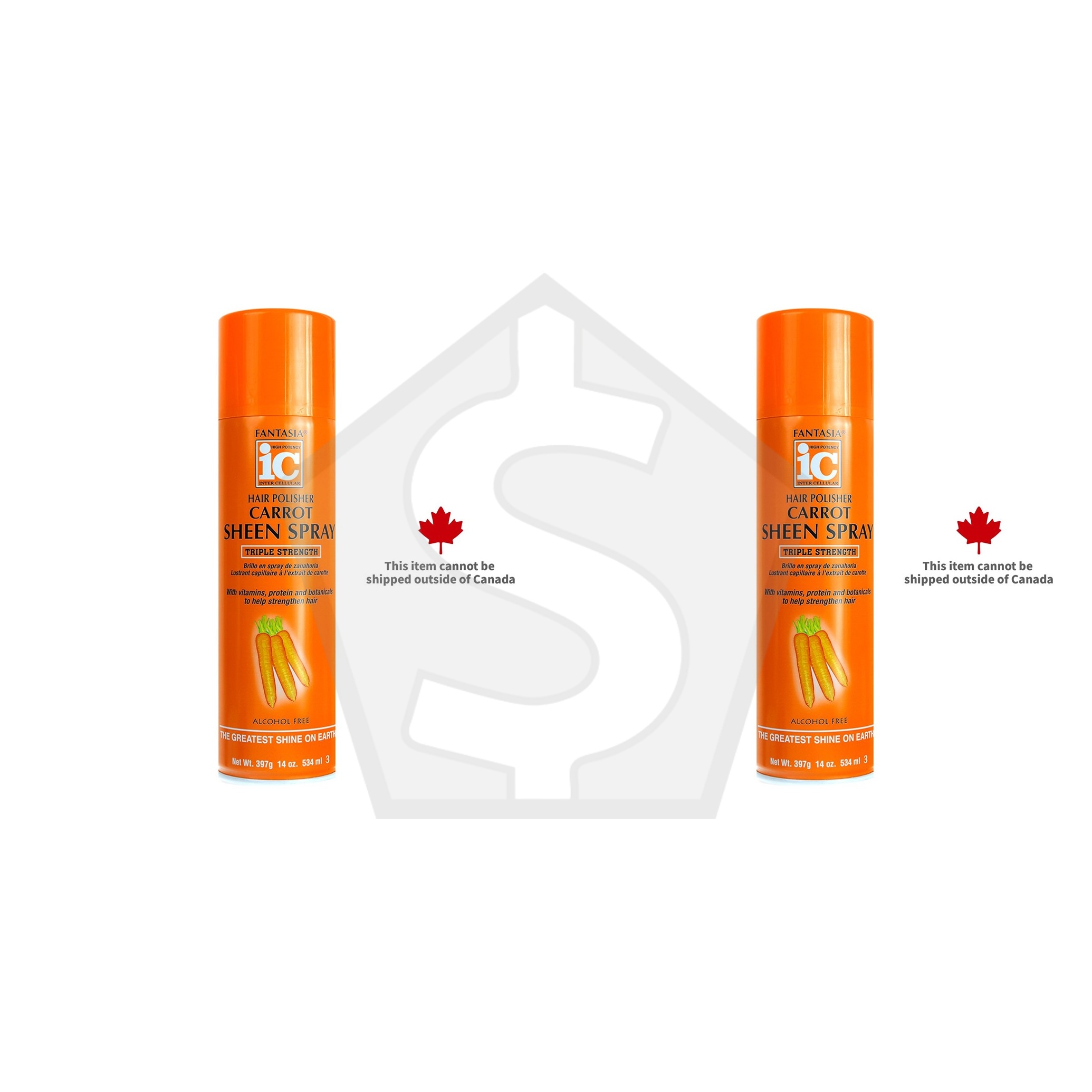 Bundle of 2 - FANTASIA IC Carrot Sheen Spray (14oz)