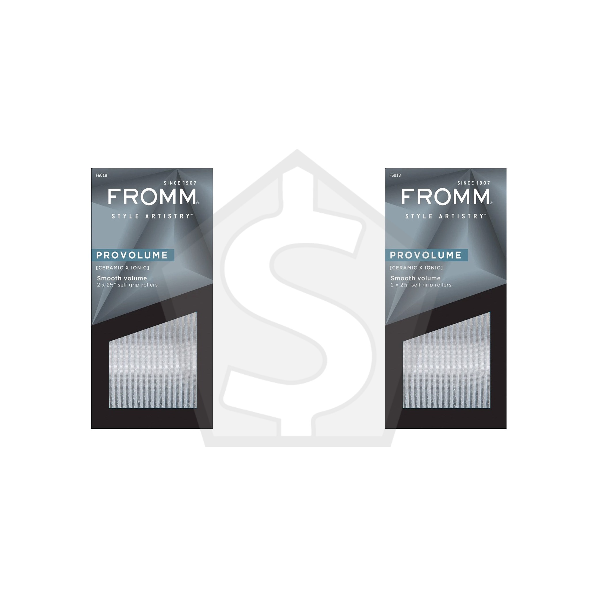 Bundle of 2 - FROMM Pro Volume Ceramic Hair Rollers - 2 1/2" (2 Pack)