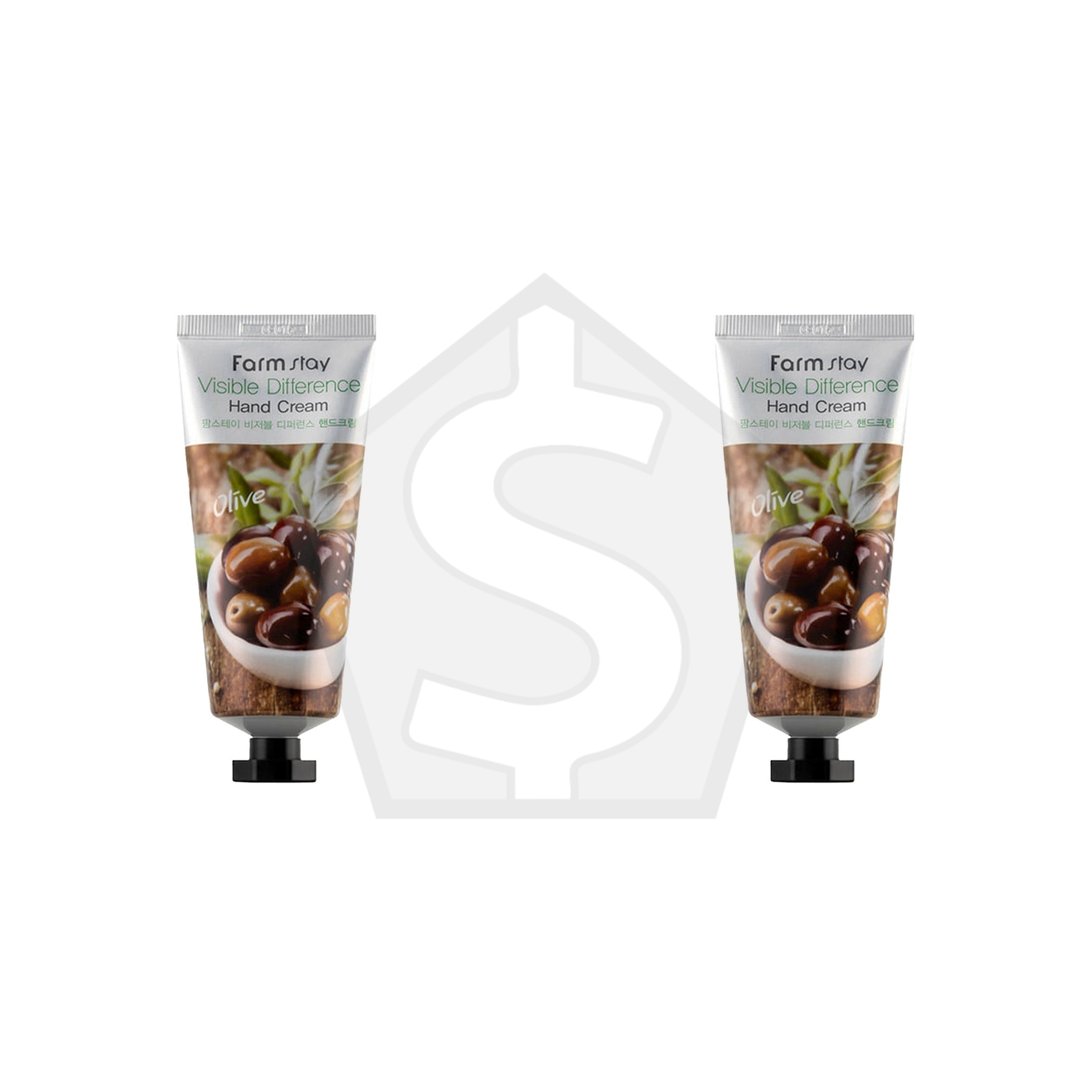 FARMSTAY Visible Difference Hand Cream (3.53oz) - Olive - Pack of 2