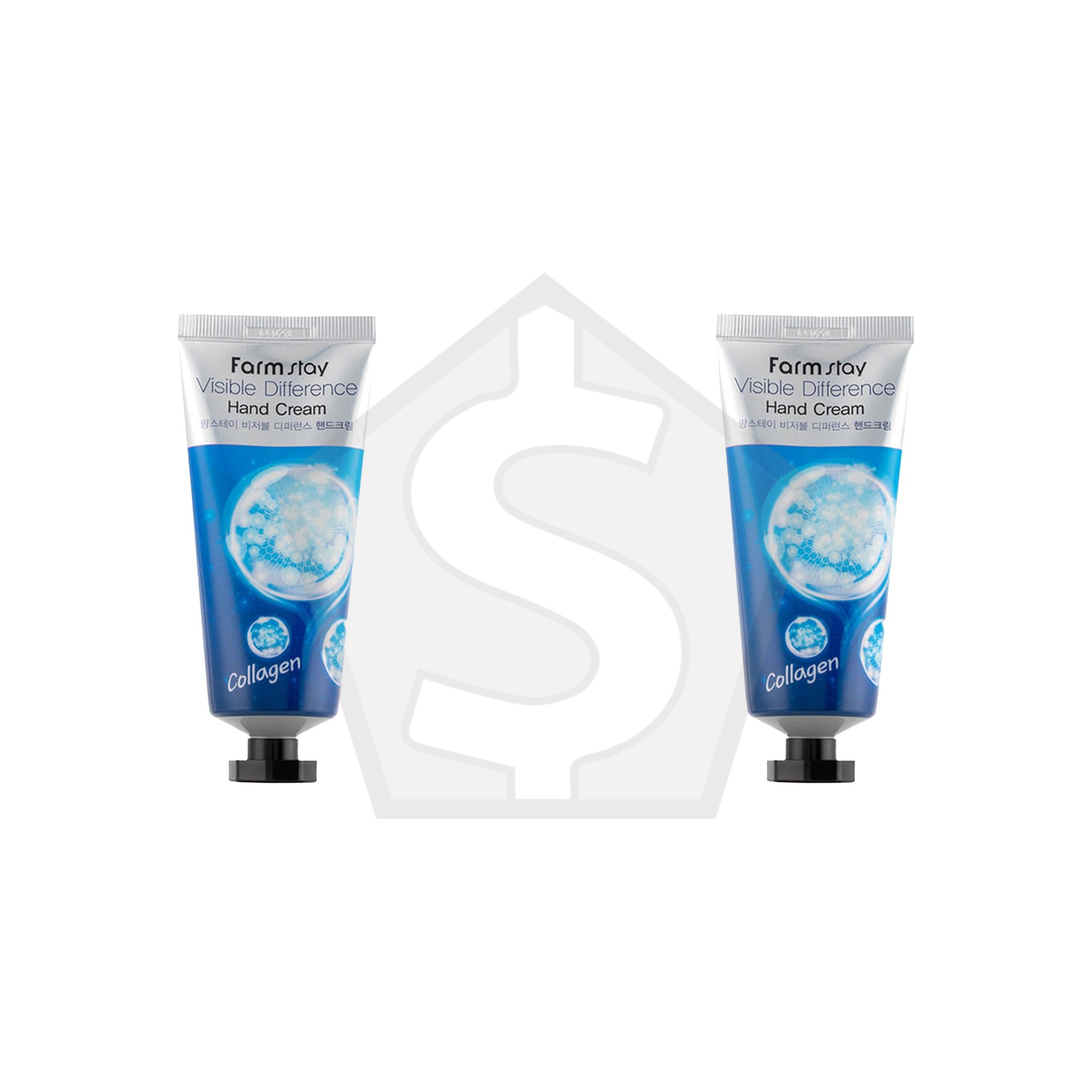 FARMSTAY Visible Difference Hand Cream (3.53oz) - Collagen - Pack of 2