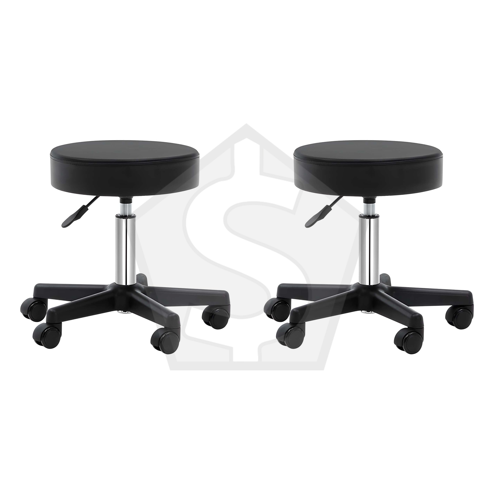 Gen'C Beauty Height Adjustable Salon Stool Black - Pack of 2