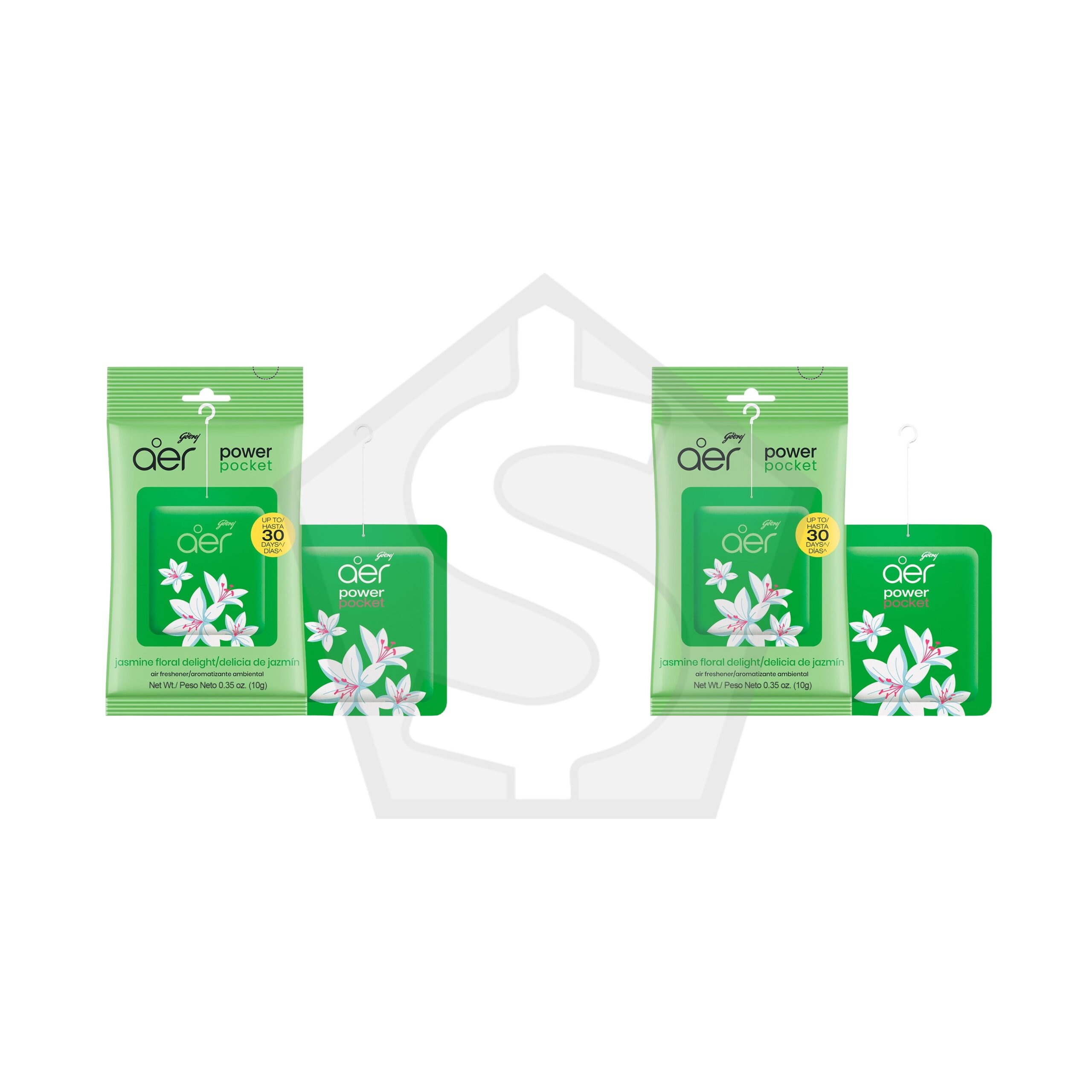Bundle of 2 - GODREJ AER Power Pokeck Air Freshener (0.35oz) - Floral Delight