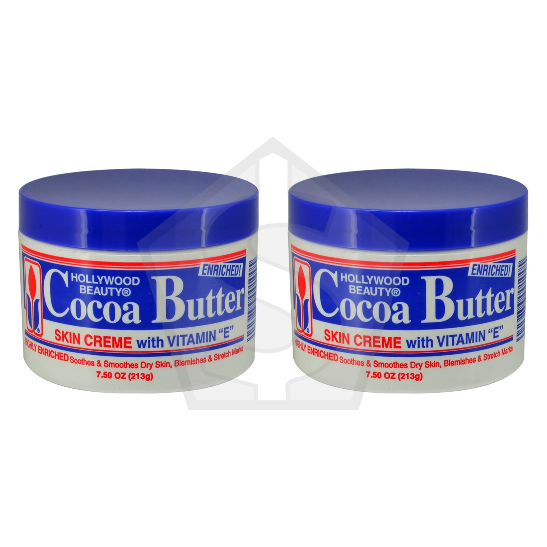 HOLLYWOOD BEAUTY Cocoa Butter Skin Creme - 7.5oz - Pack of 2