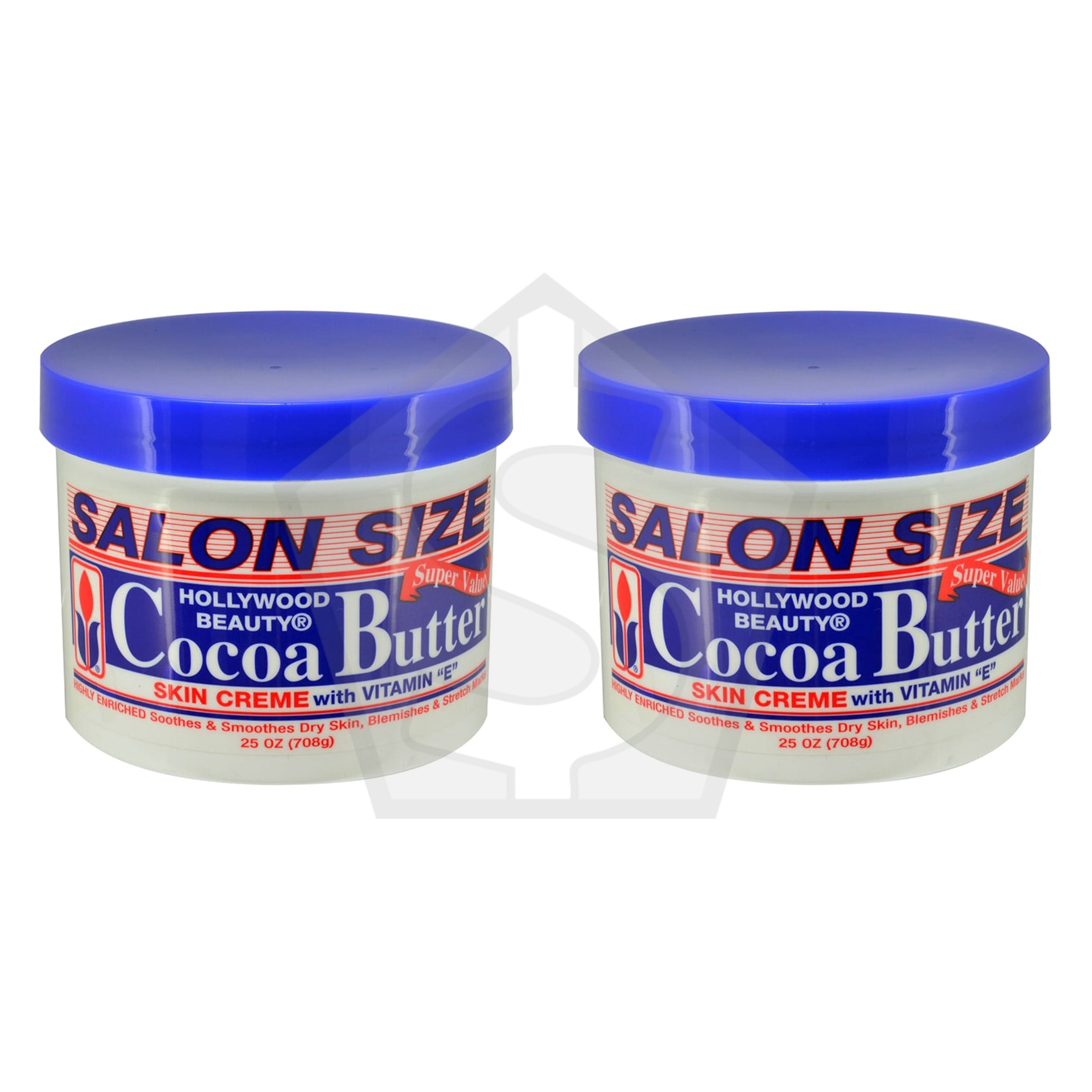 HOLLYWOOD BEAUTY Cocoa Butter Skin Creme - 20oz - Pack of 2