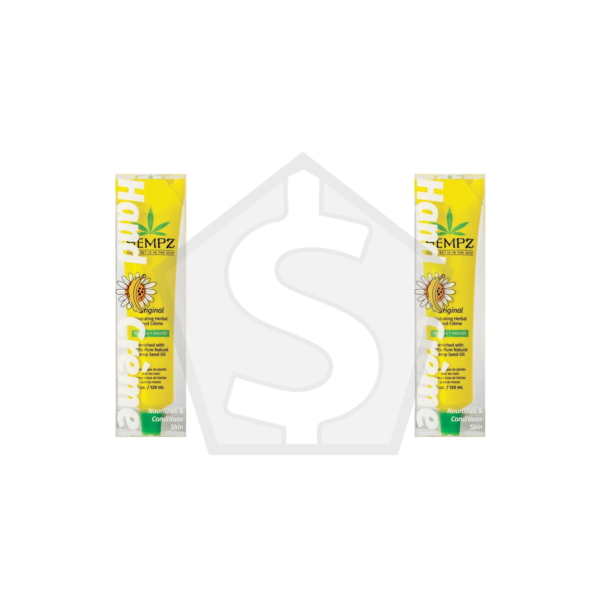 HEMPZ Original Hydrating Herbal Hand Cream (4oz) - Pack of 2