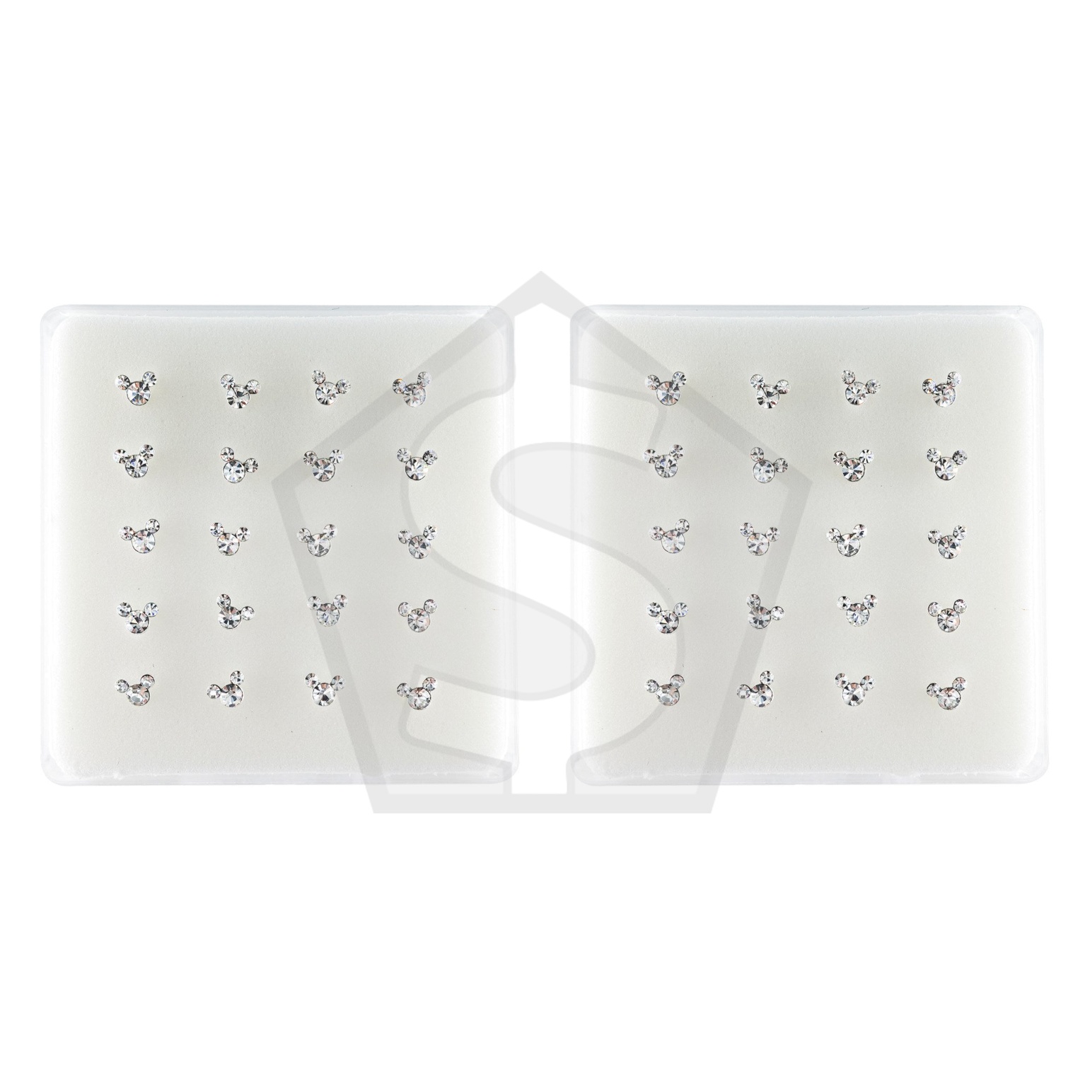 Bundle of 2 - INTERVISION 925 Stering Silver Nose Stud - Silver / NP19009-1