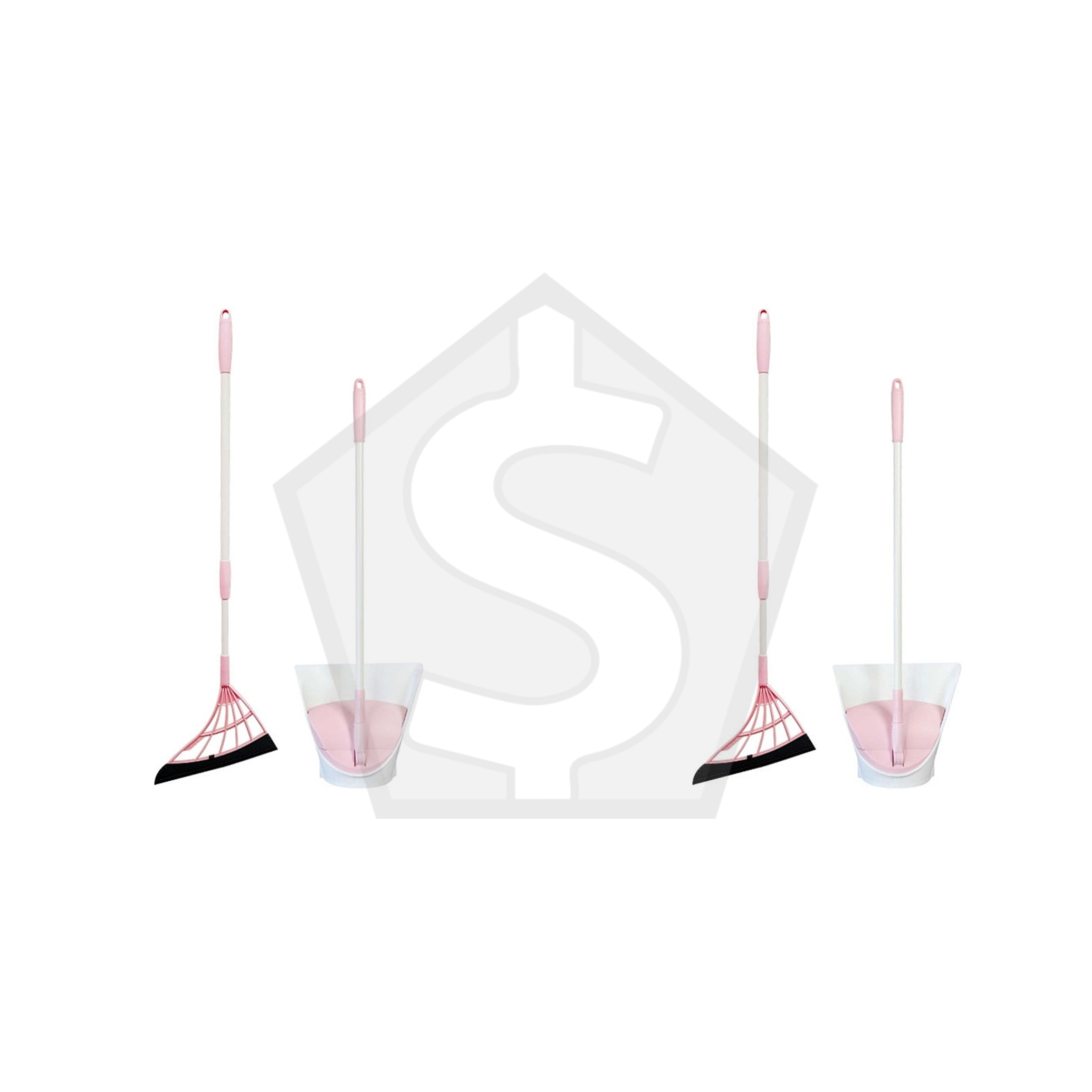 3JALBI Broom and Dust Pan Combo - Pink - Pack of 2