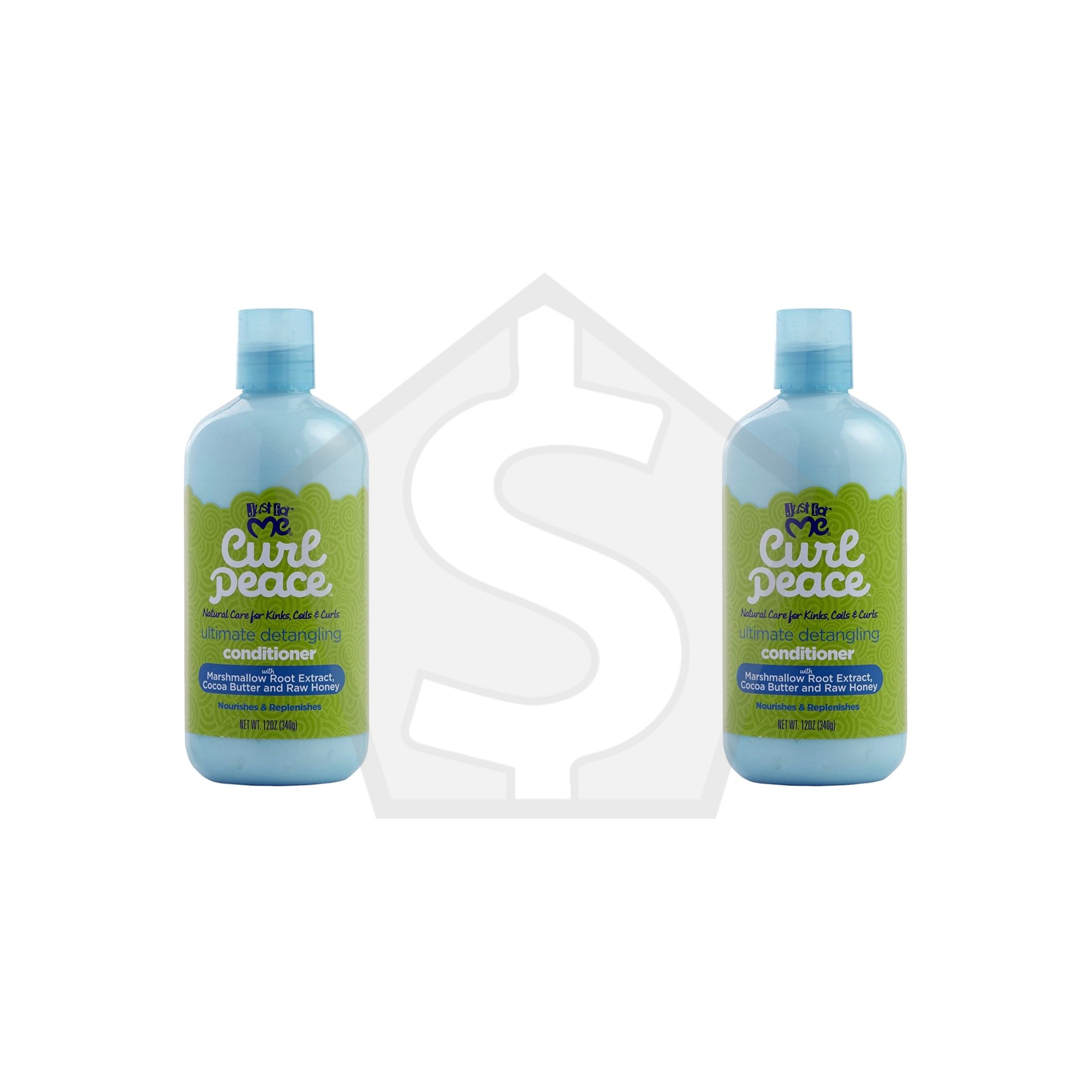 Bundle of 2 - JUST FOR ME Curl Peace Ultimate Detangling Conditioner (12oz)
