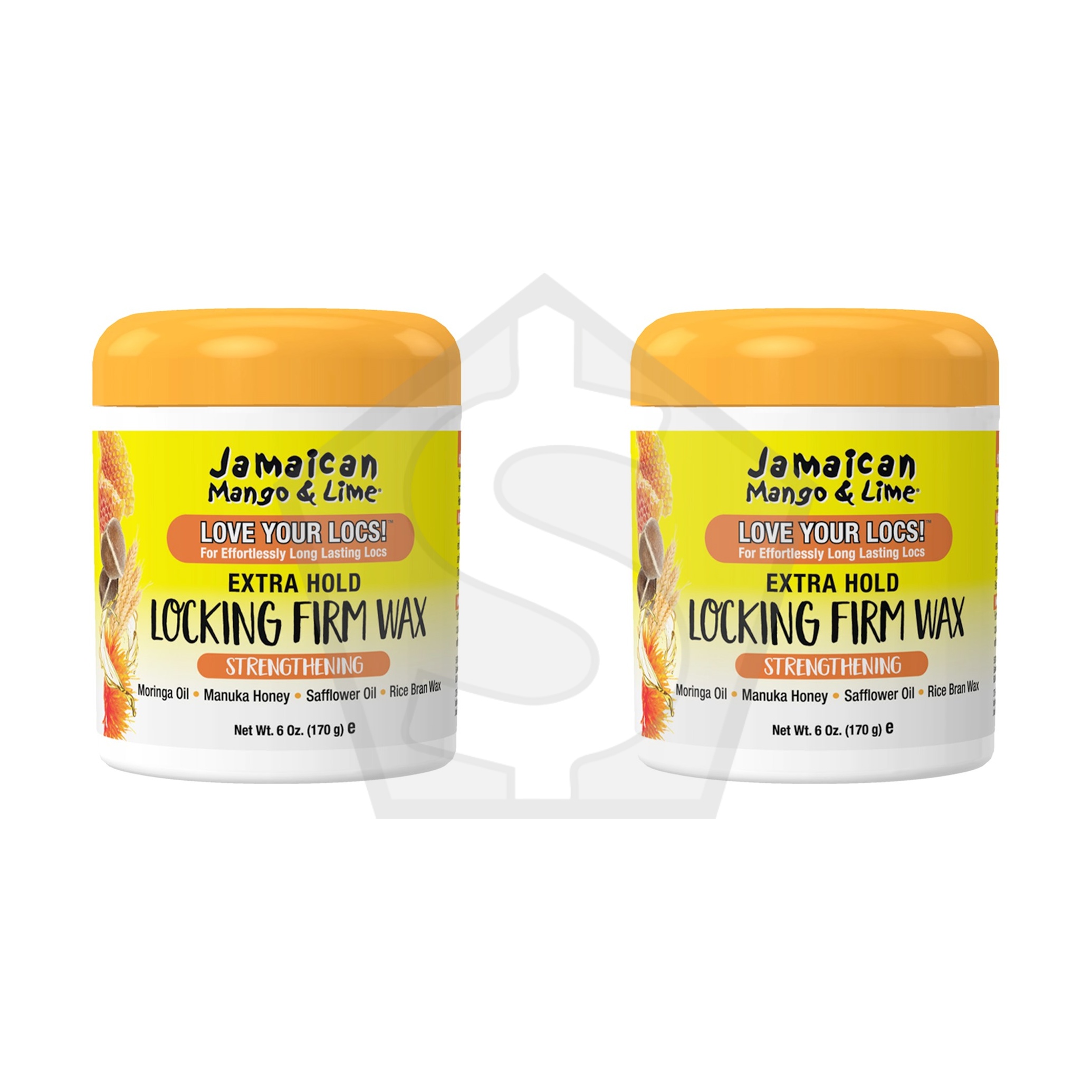 JAMAICAN MANGO & LIME Locking Firm Wax Resistant Formula (6oz) - Pack of 2