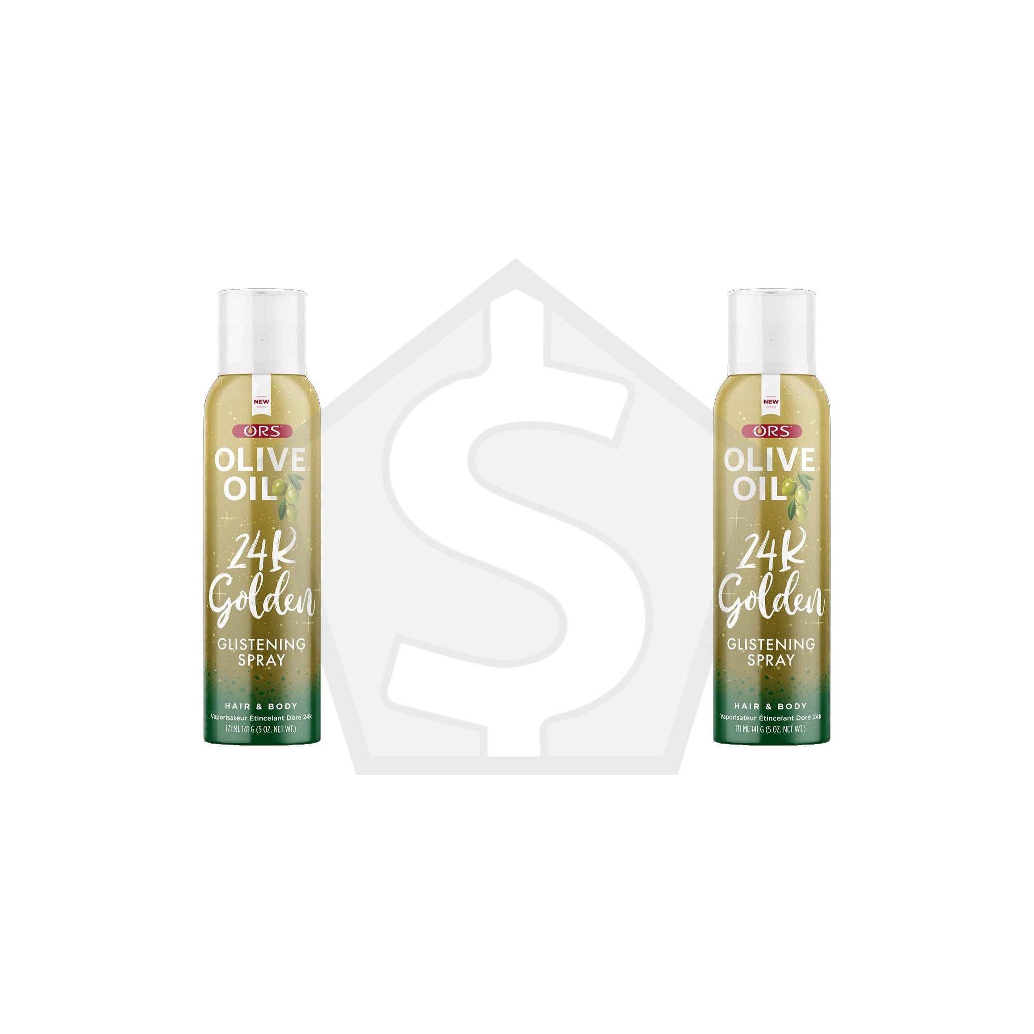 Bundle of 2 - ORS Olive Oil 24K Golden Glistening Hair & Body Spray (5oz)