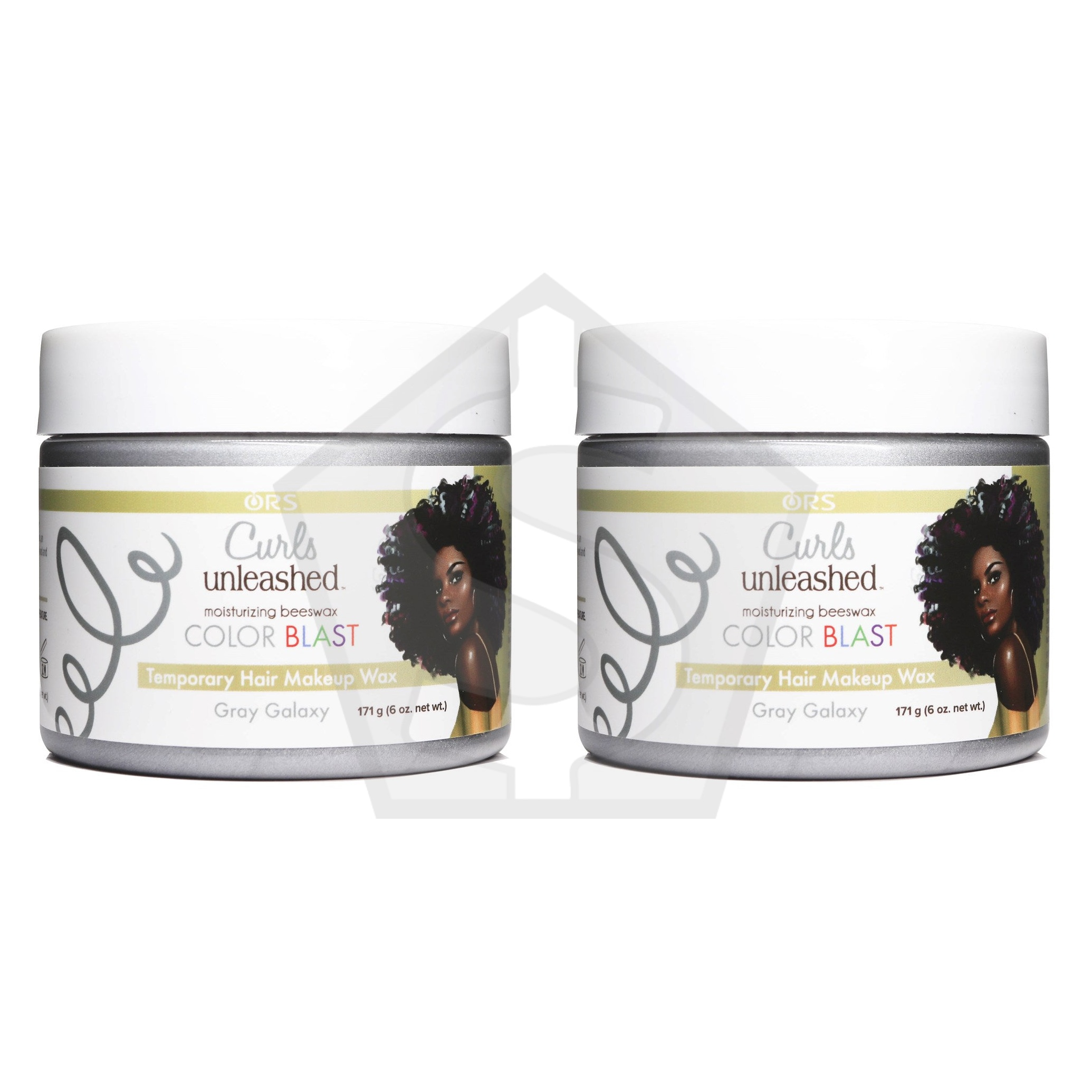 Bundle of 2 - ORS Curls Unleashed Color Blast Temporary Hair Makeup Wax (6oz) - Gray Galaxy
