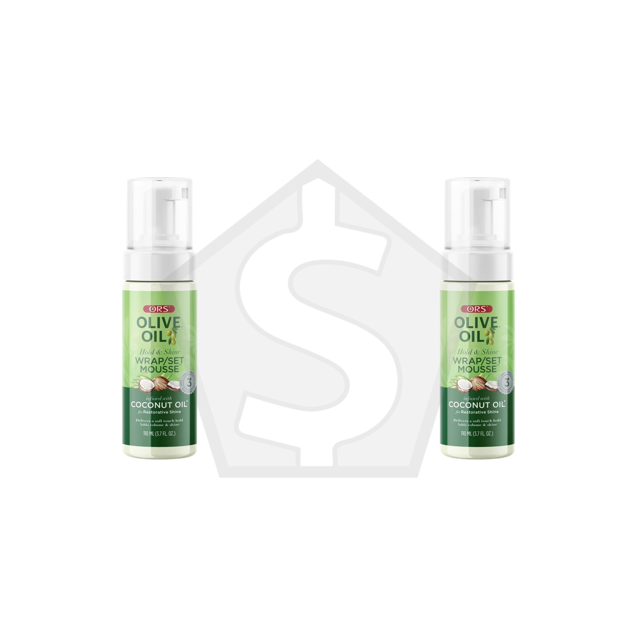ORS Olive Oil Hold & Shine Wrap Set Mousse - 3.7oz - Pack of 2