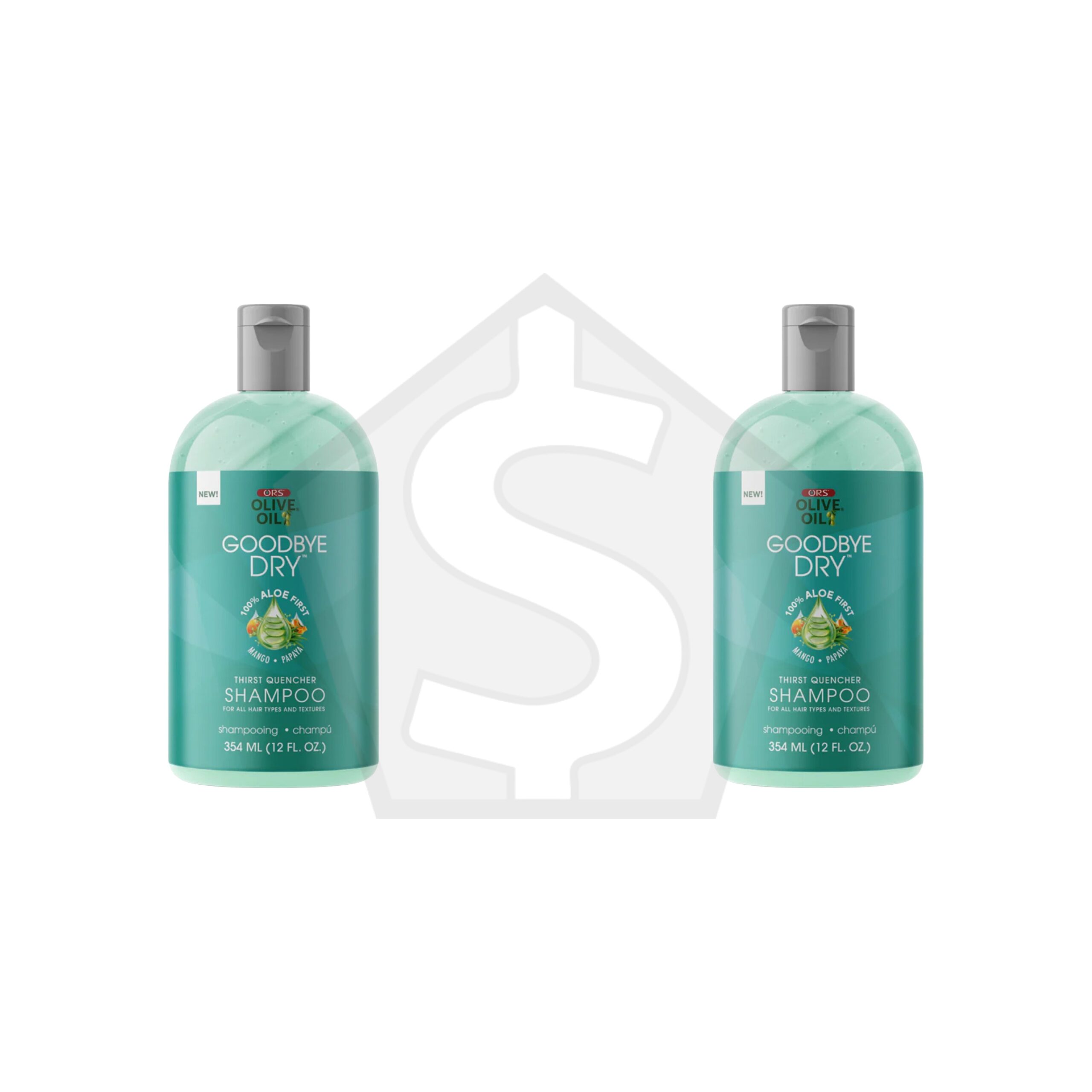 Bundle of 2 - ORS Olive Oil Goodbye Dry Thirst Quencher Shampoo (12oz)