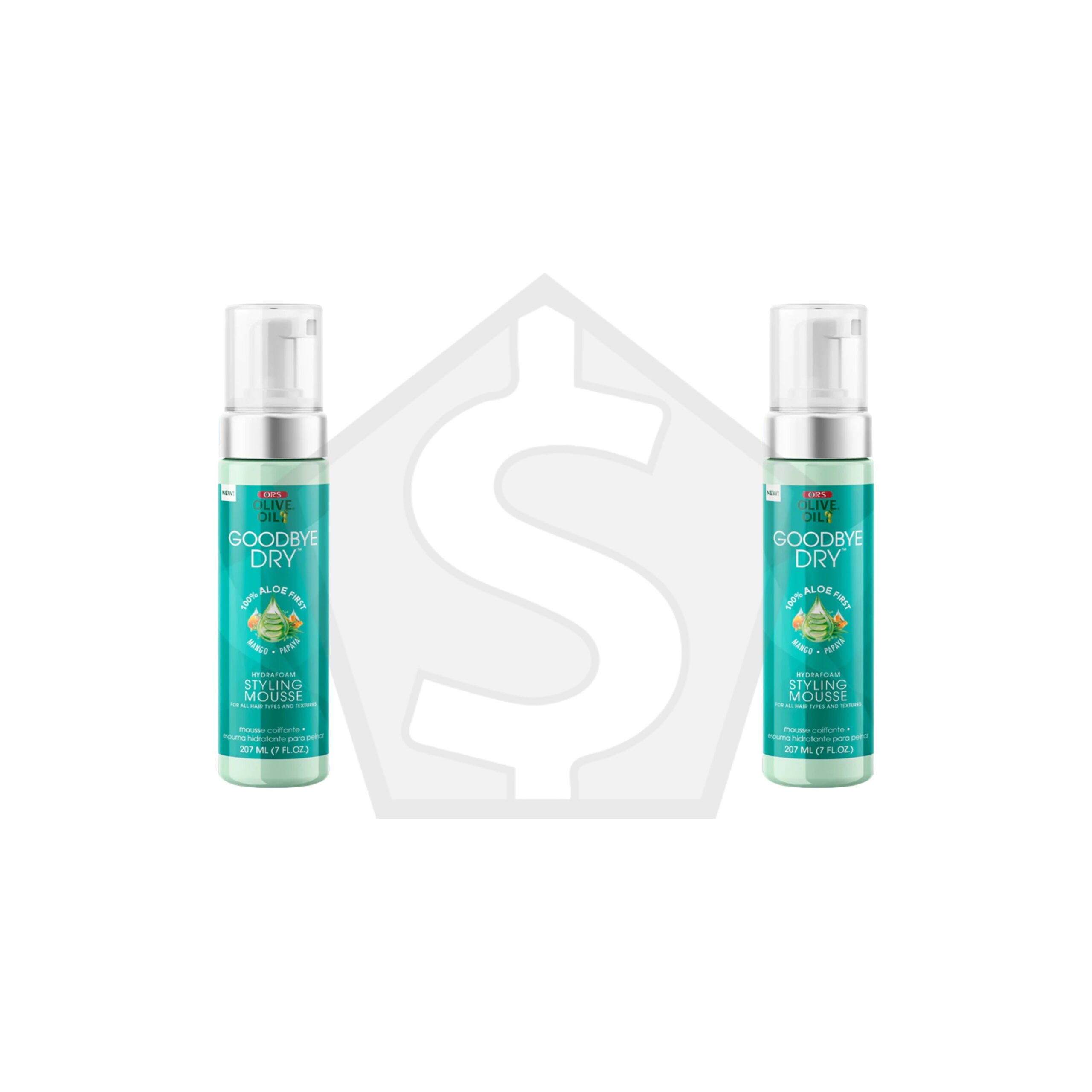 ORS Olive Oil Goodbye Dry Hydrafoam Styling Mousse (7oz) - Pack of 2