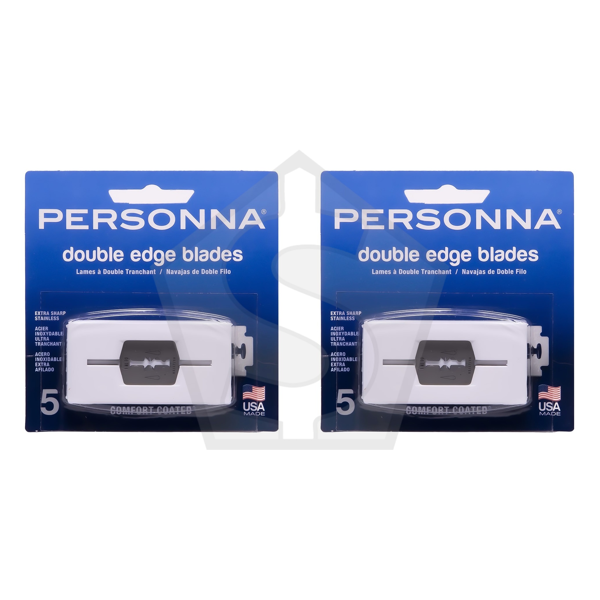 Bundle of 2 - PERSONNA 5pc Double Edge Blades
