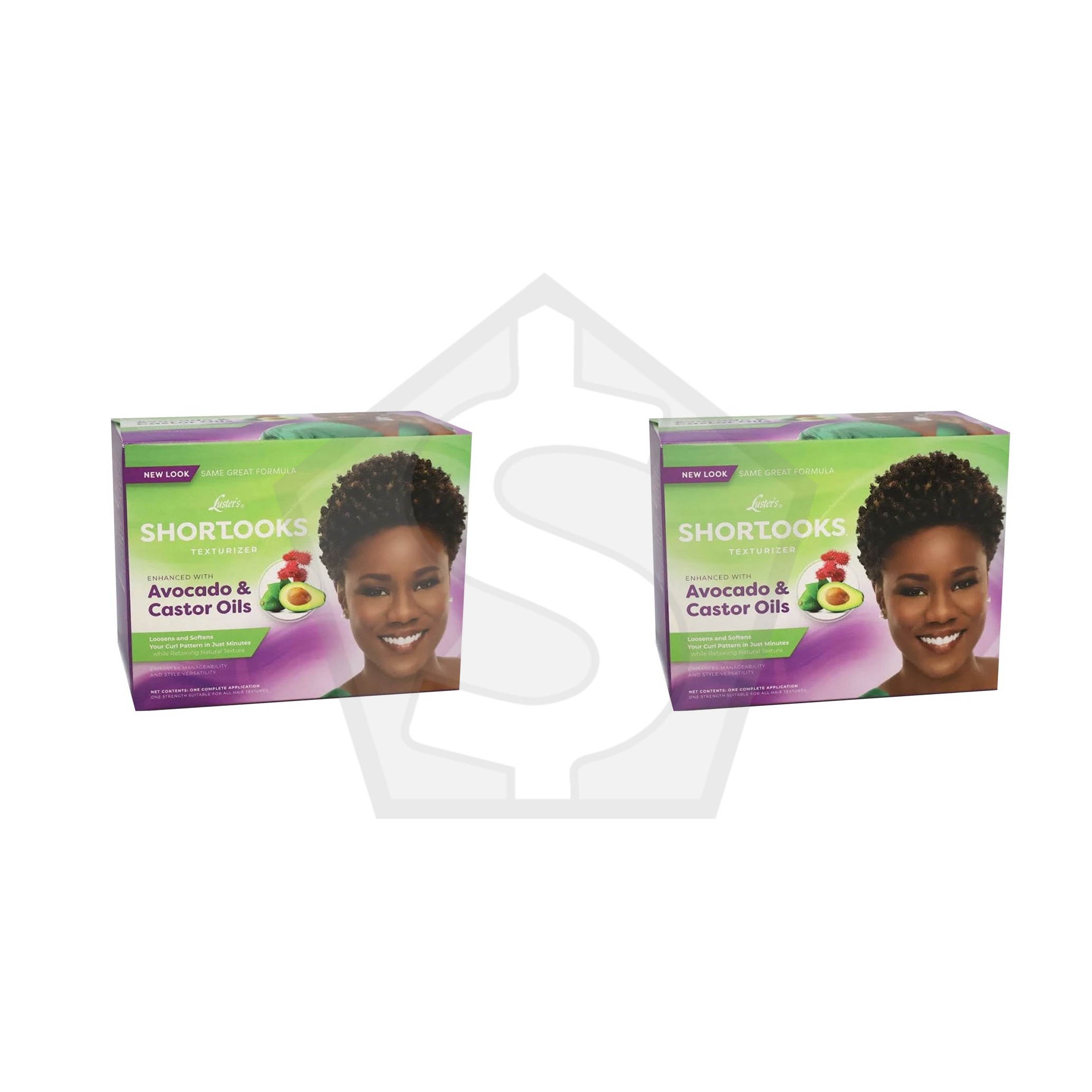 Bundle of 2 - PINK Shortlooks Texturizer Curl Softener Kit