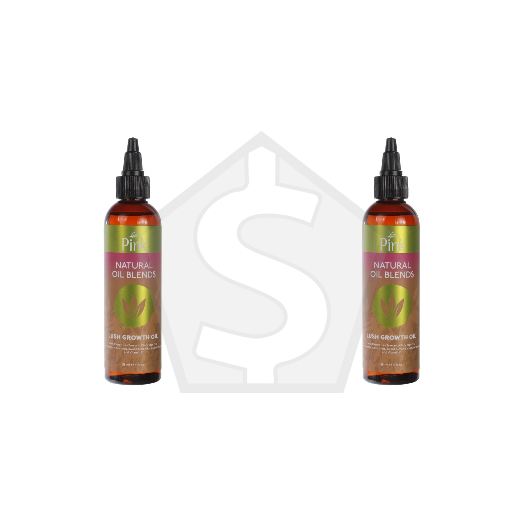 Bundle of 2 - PINK Natural Oil Blends Lush Growth Oil (4oz)
