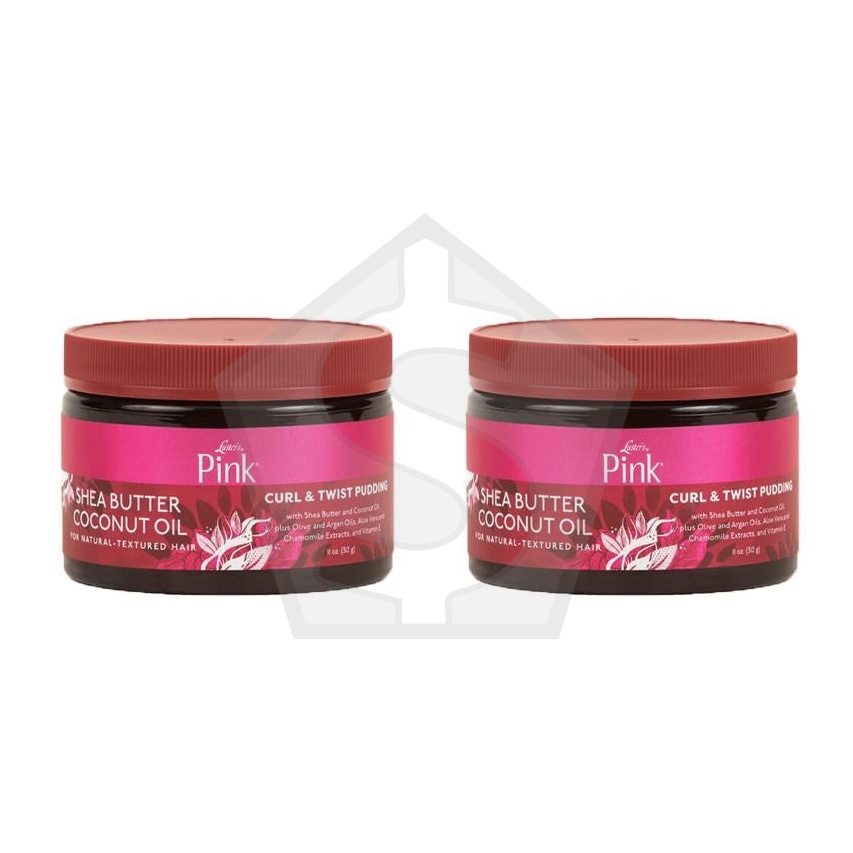 Bundle of 2 - PINK Shea Butter Coconut Oil Curl & Twist Pudding (11oz)