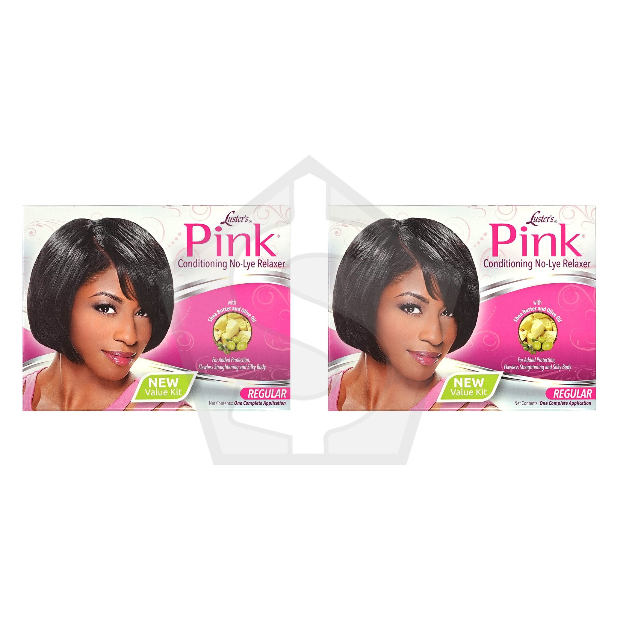 Bundle of 2 - PINK Conditioning No-Lye Relaxer Kit [Regular]