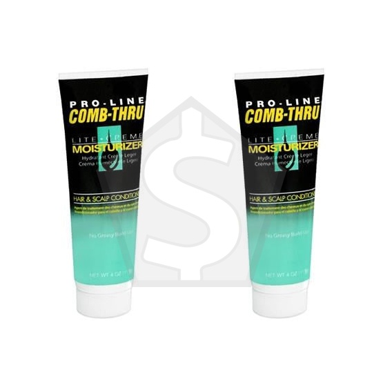 Bundle of 2 - PRO LINE Comb Thru Lite Cream Moisturizer (4oz)
