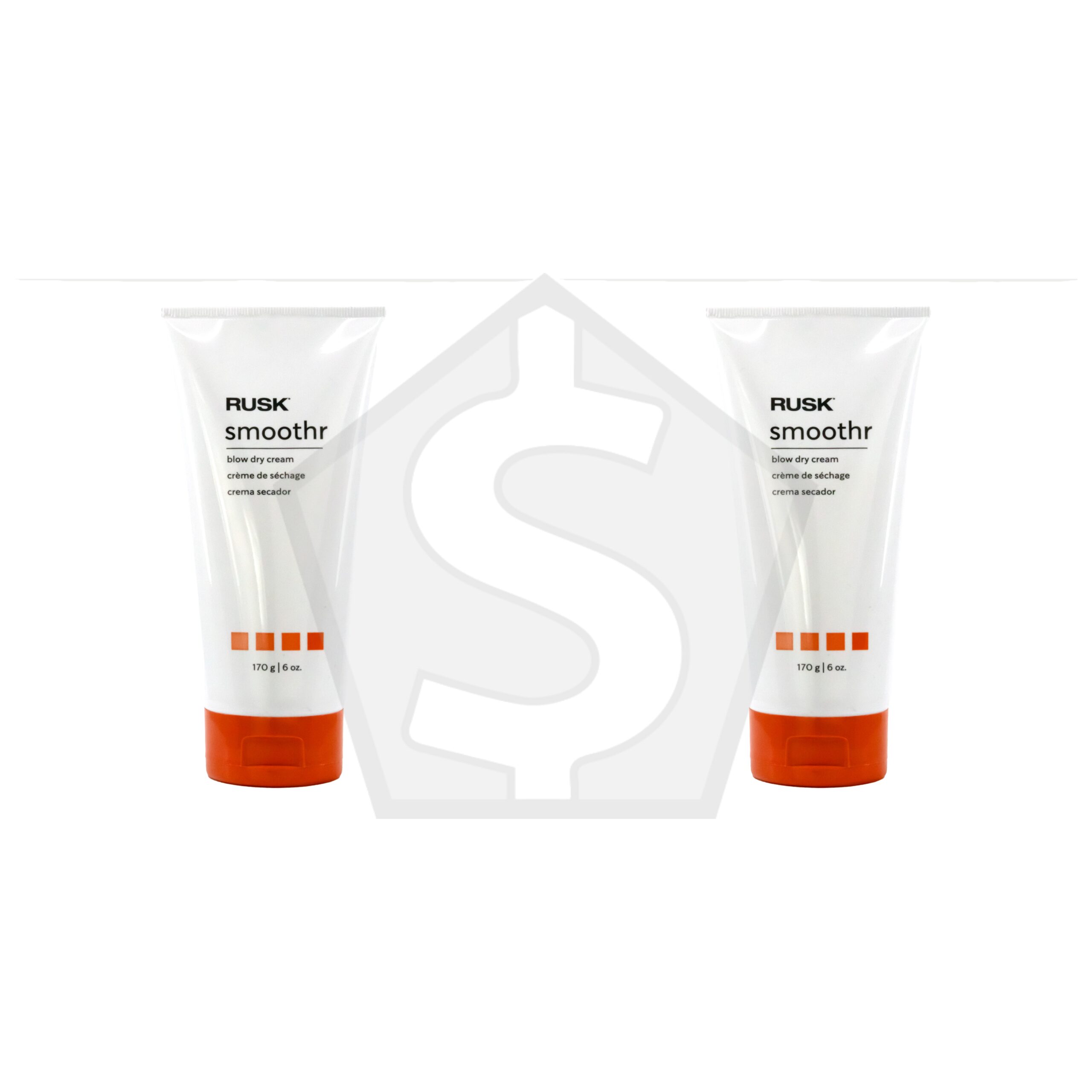 RUSK Smoother Blow Dry Cream (6oz) - Pack of 2