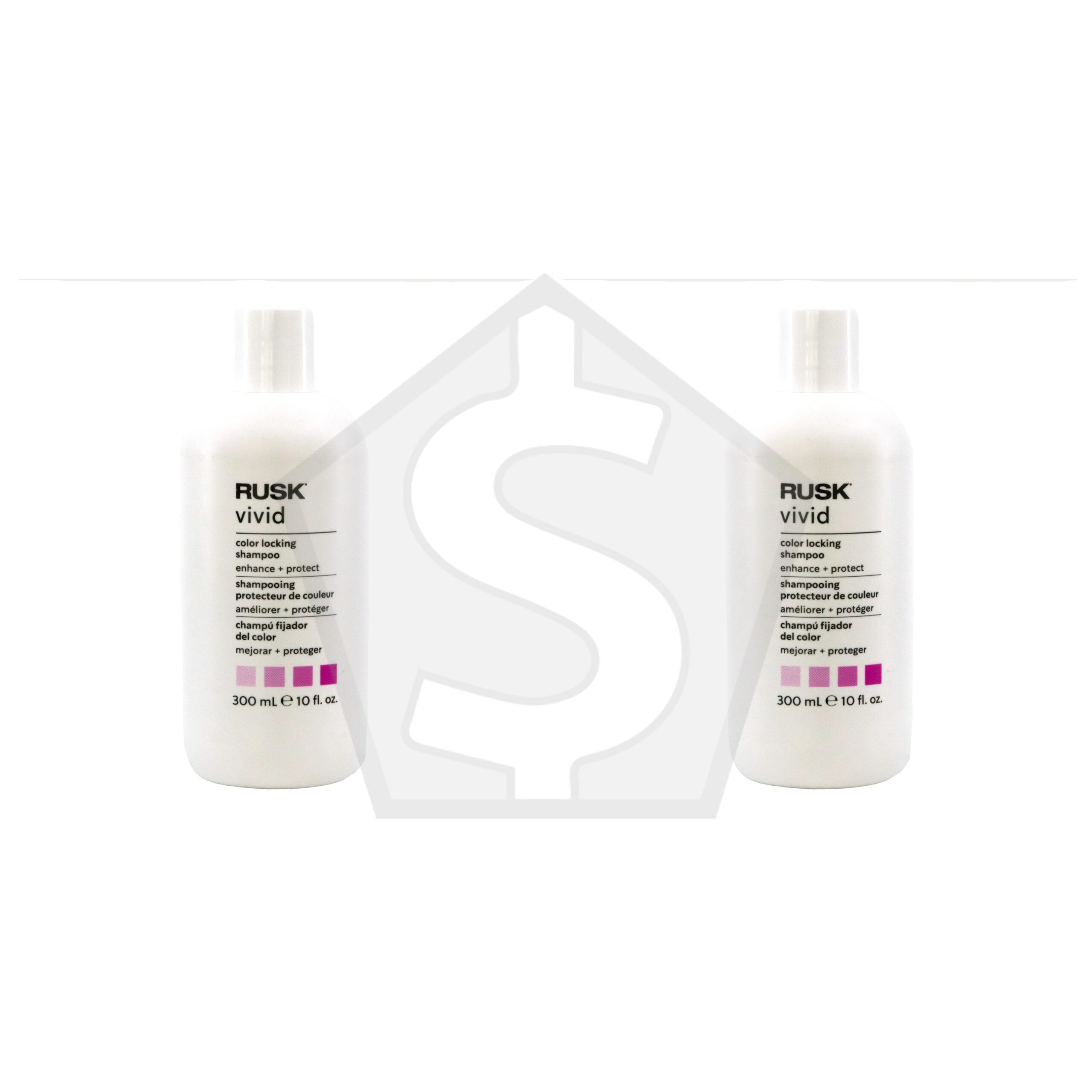 RUSK Vivid Color Locking Shampoo (10 oz) - Pack of 2