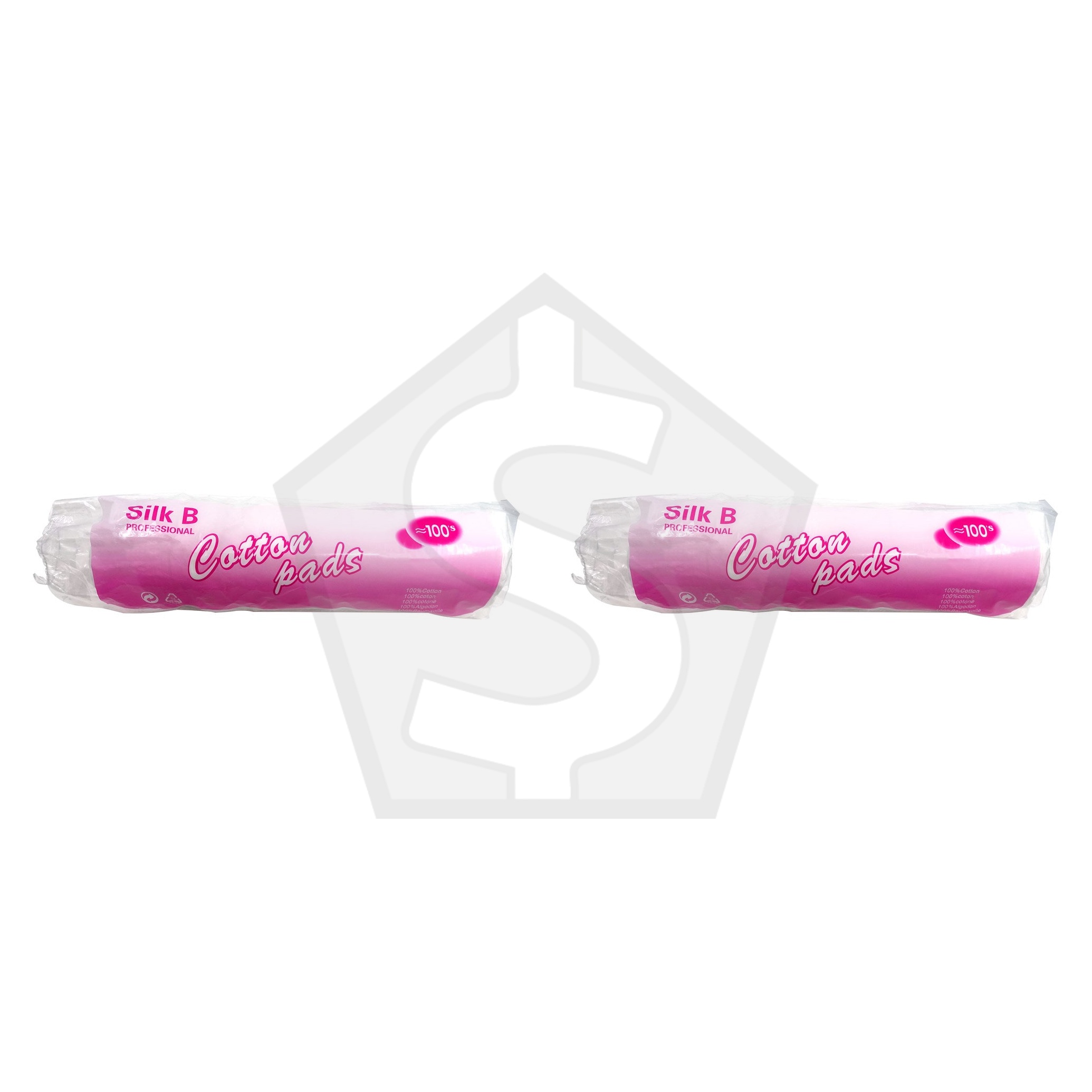 Bundle of 2 - SILK B PROFESSIONAL Makeup Remover Cotton Pads (100pcs/pack)