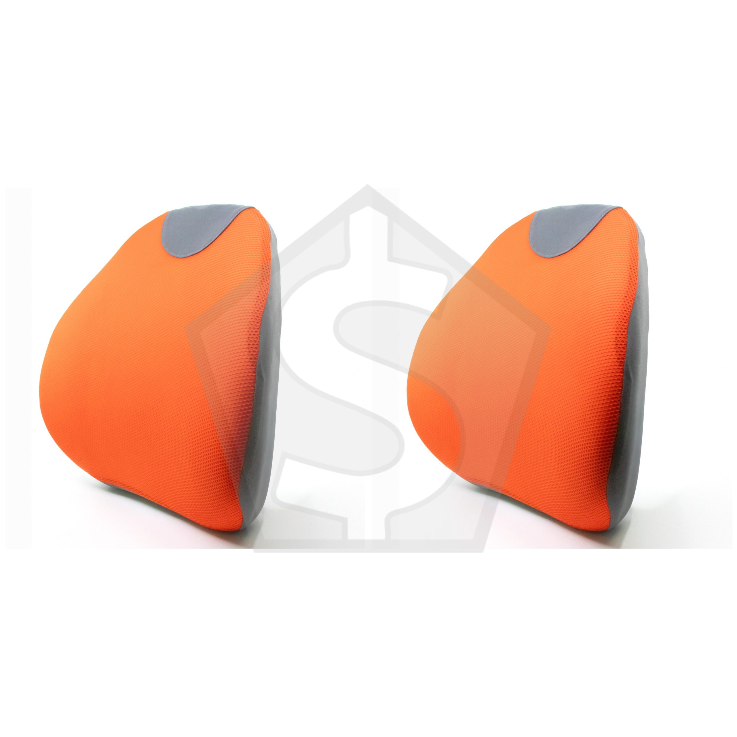 Bundle of 2 - Intervision Cool Mesh Memory Foam Back Support Cushion - Orange