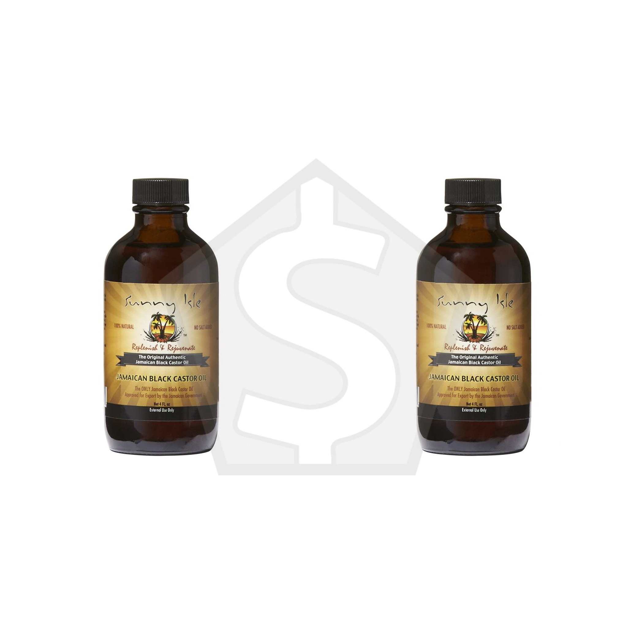 Bundle of 2 - SUNNY ISLE Jamaican Black Castor Oil - 4oz / Original
