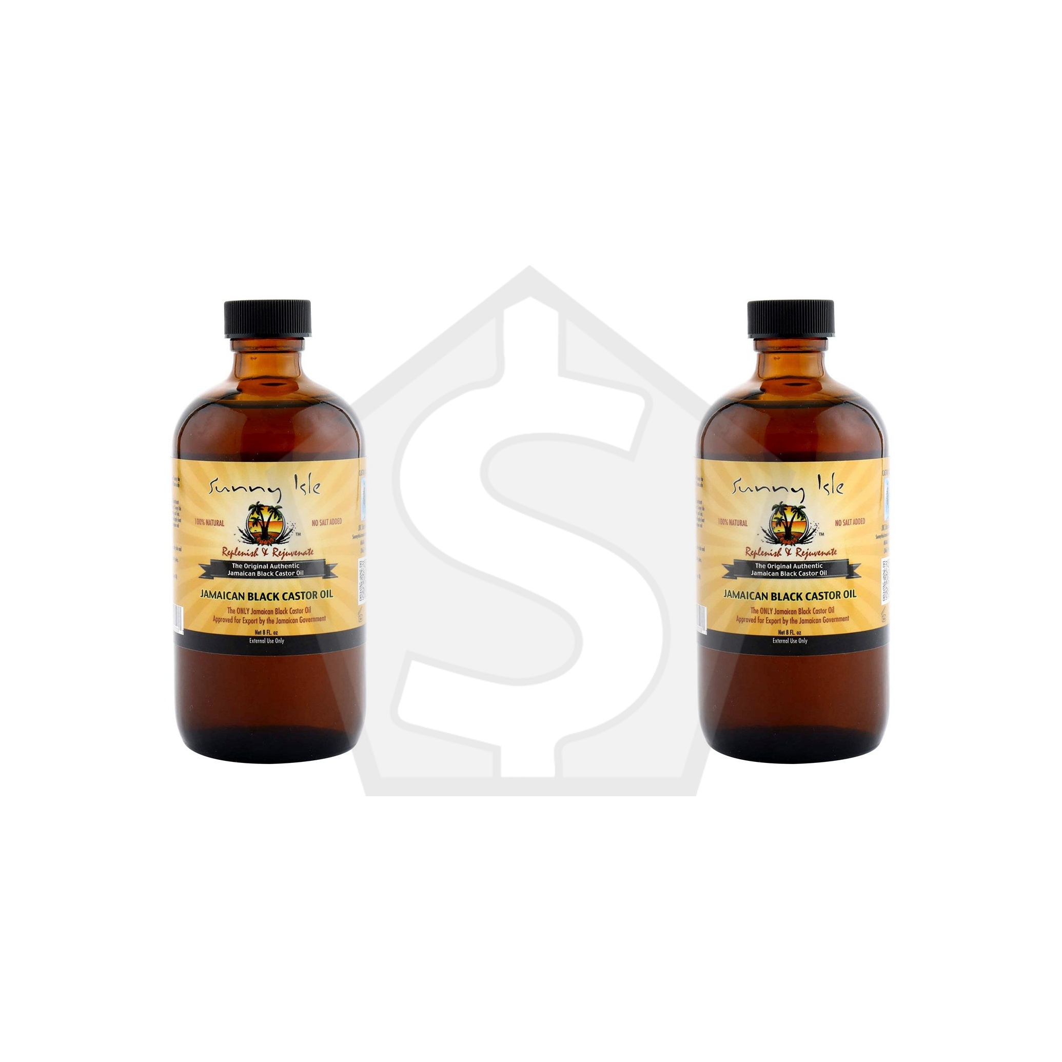 SUNNY ISLE Jamaican Black Castor Oil - 8oz / Original - Pack of 2
