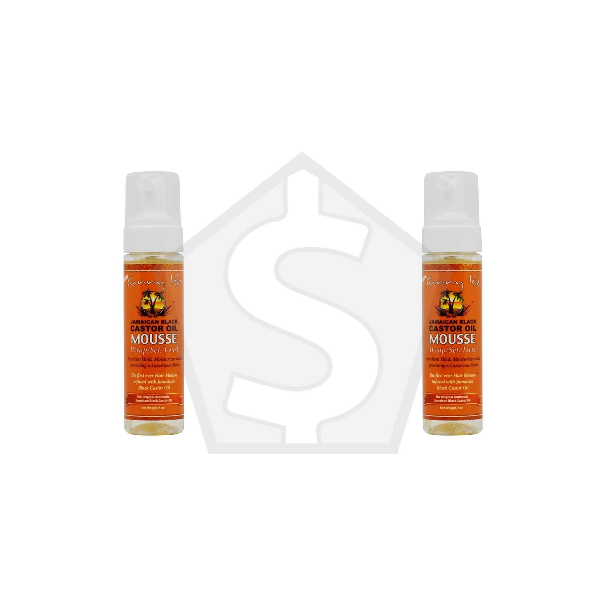 SUNNY ISLE Jamaican Black Castor Oil Mousse (7oz) - Pack of 2
