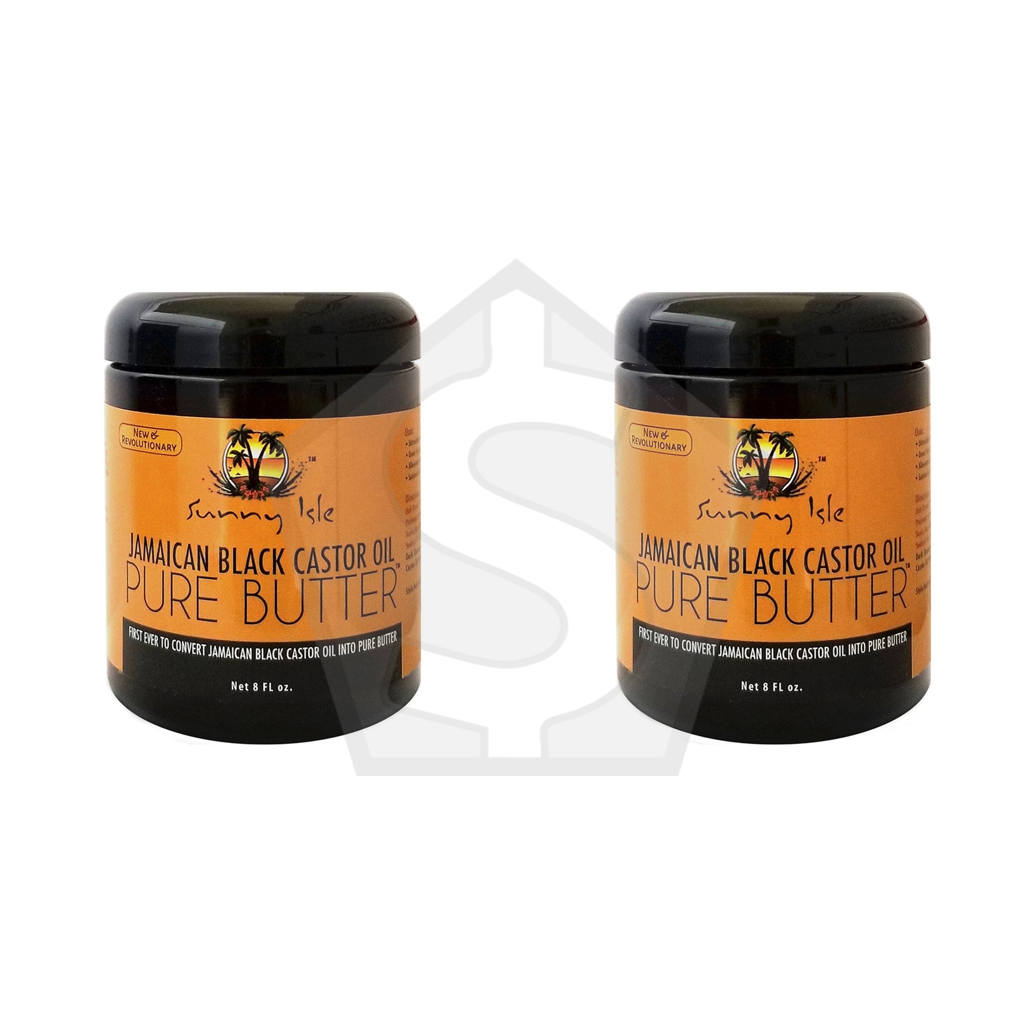 SUNNY ISLE Jamaican Black Castor Oil Pure Butter - 8oz / Original - Pack of 2