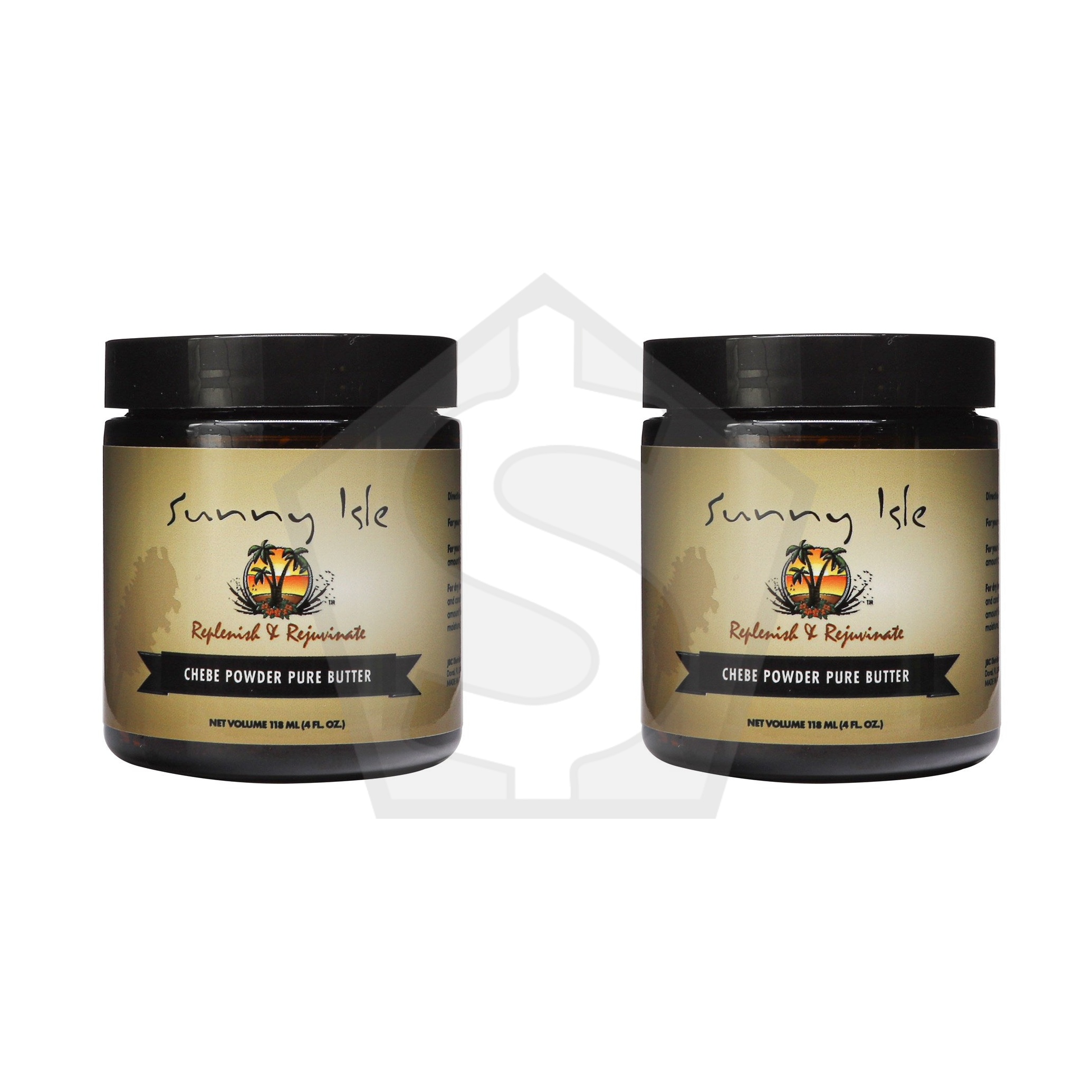 Bundle of 2 - SUNNY ISLE Chebe Powder Pure Butter (4oz)